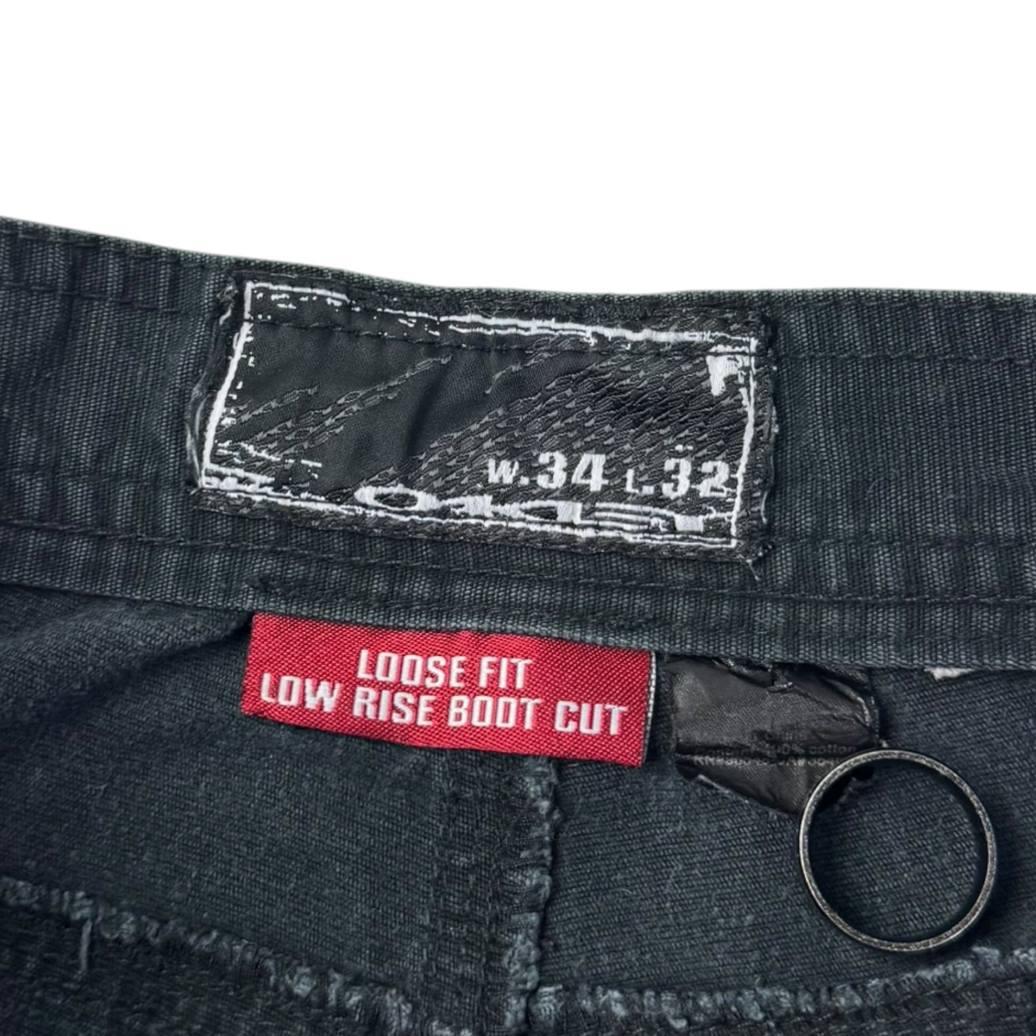 Vintage Y2K Oakley Bootcut Loose Fit Bottoms Black