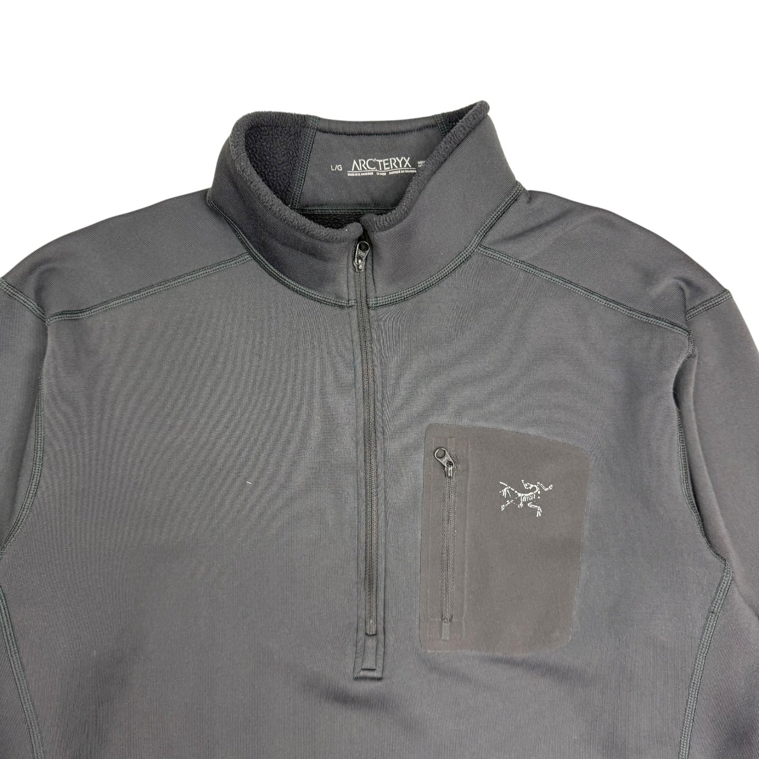 Arc’teryx Rho LT Zip Neck Sweater Grey