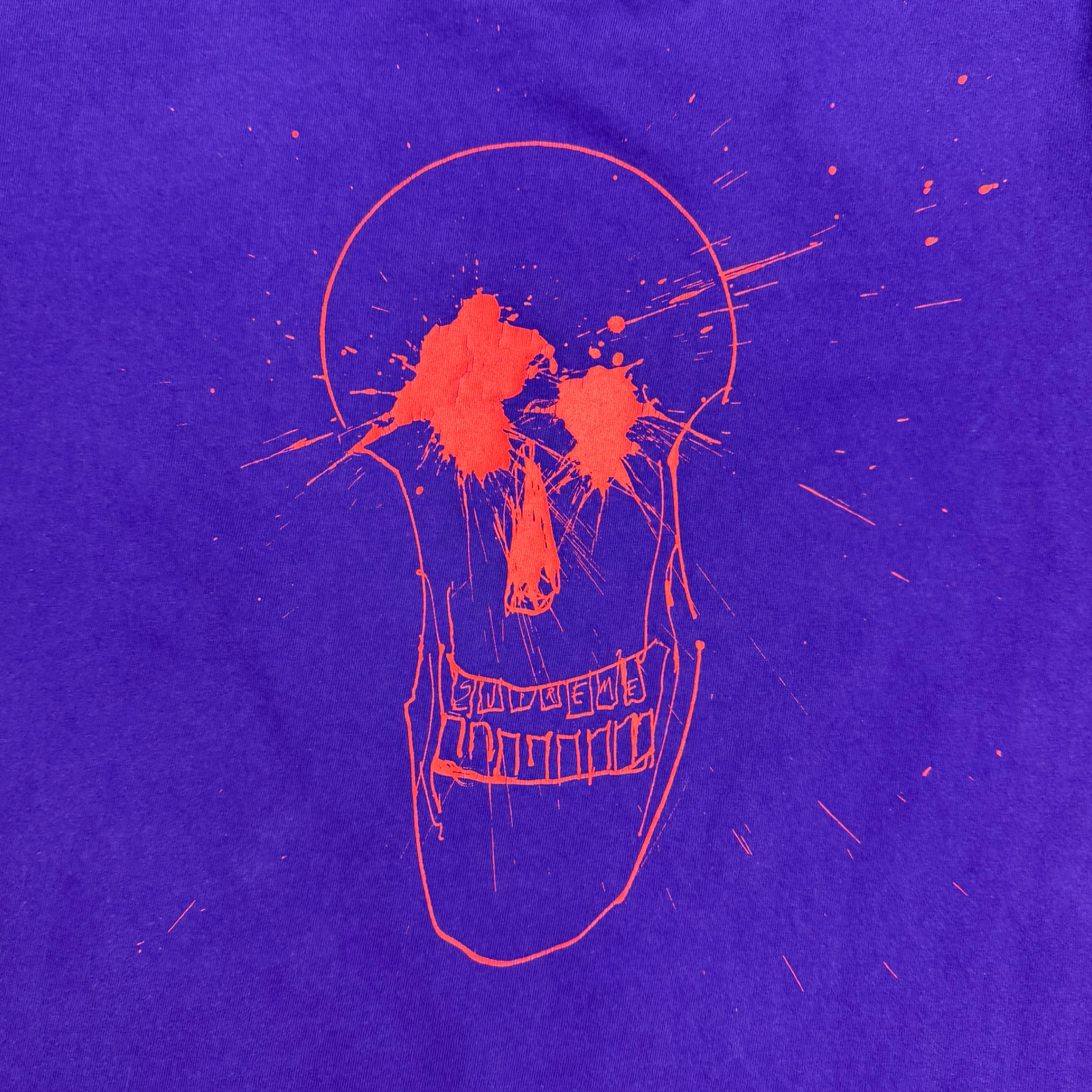 Supreme Ralph Steadman Skull Tee Purple
