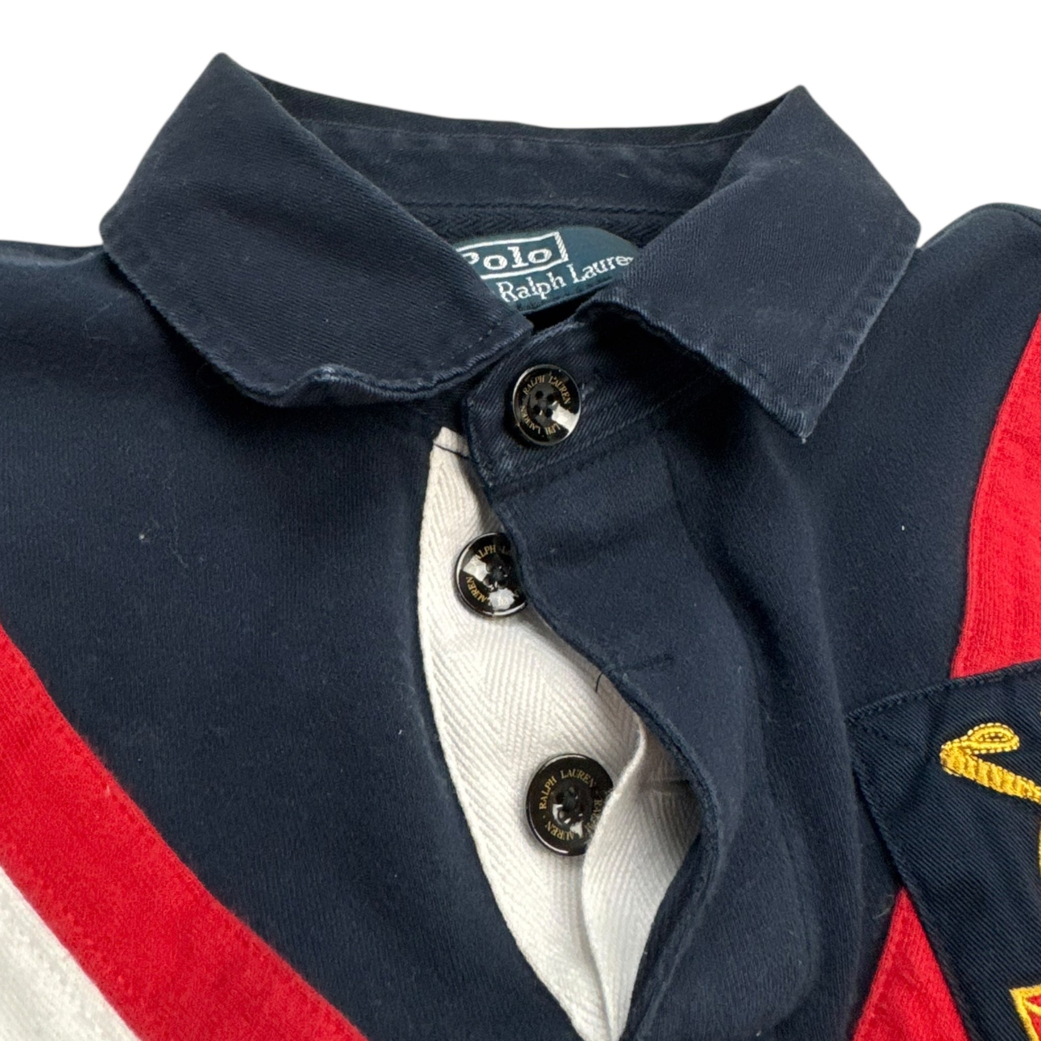 Vintage Polo Ralph Lauren Collared Crewneck Navy