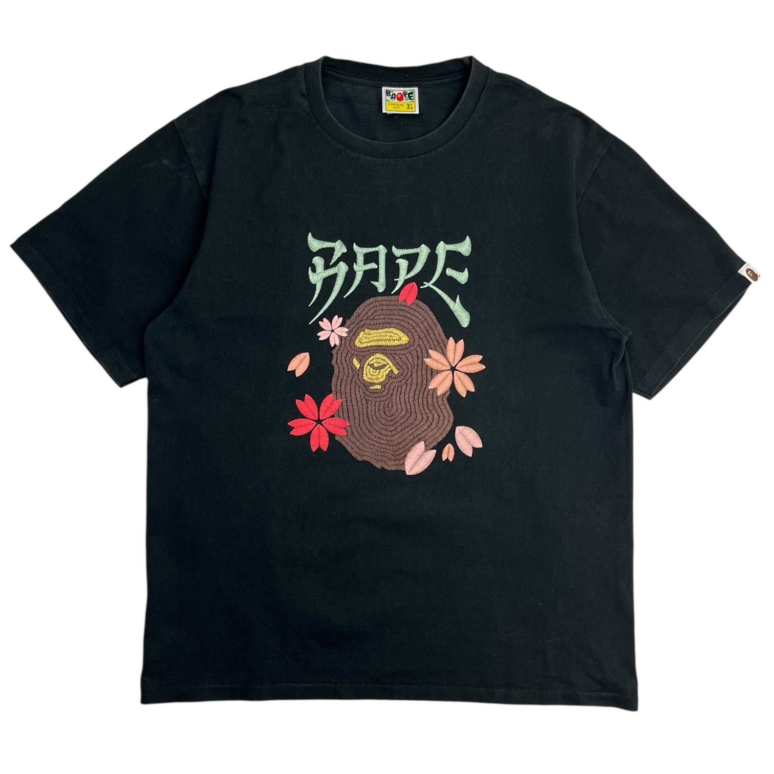 A Bathing Ape Sakura Ape Head T-Shirt Black