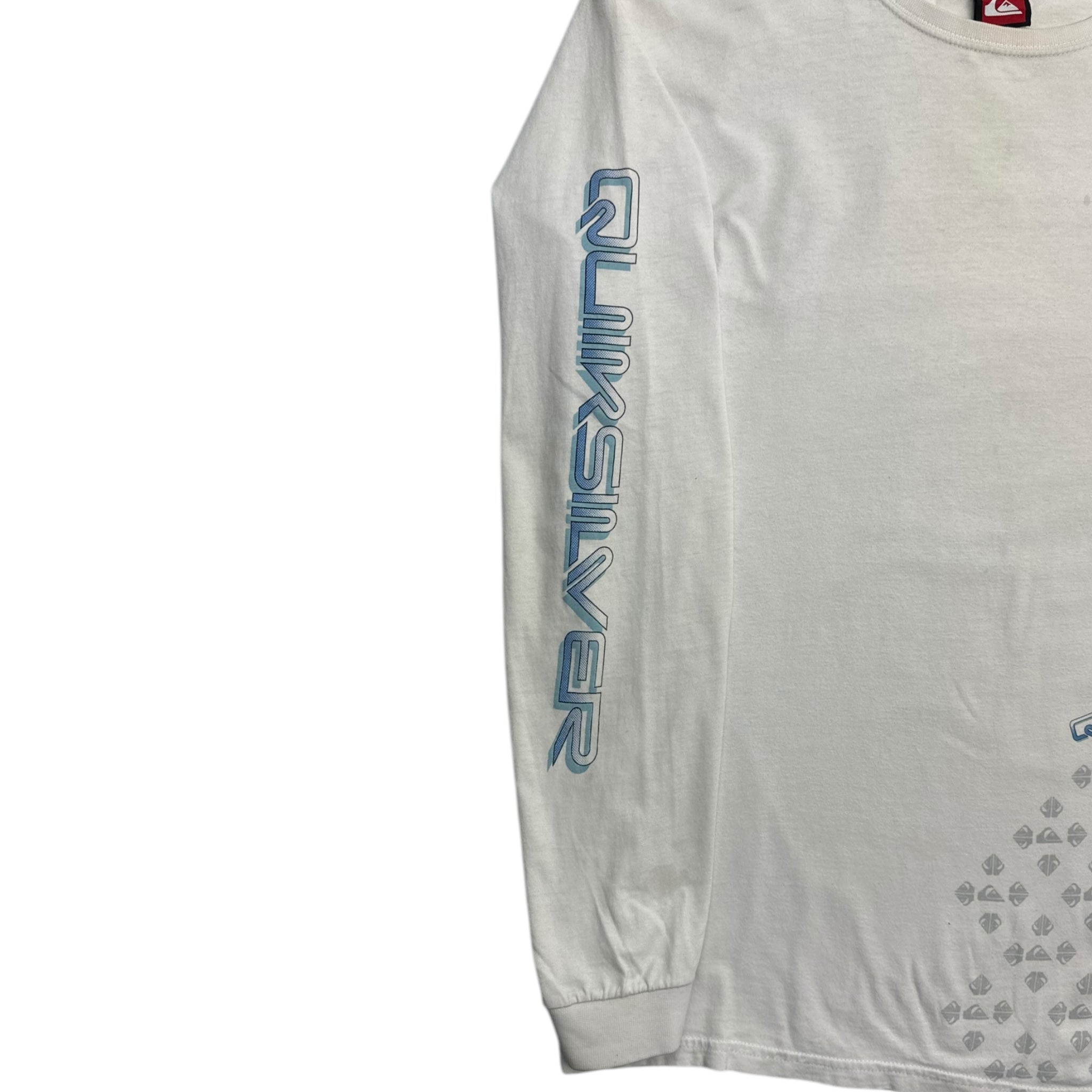 Vintage Y2K Quiksilver Multi Logo Long Sleeve T-Shirt