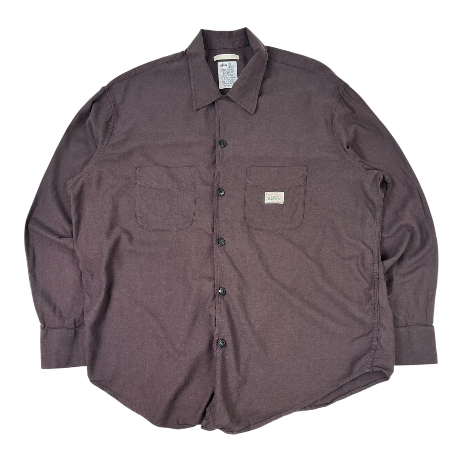 Stussy x Our Legacy Work Shop Rocco Shirt Umber Twill Flannel