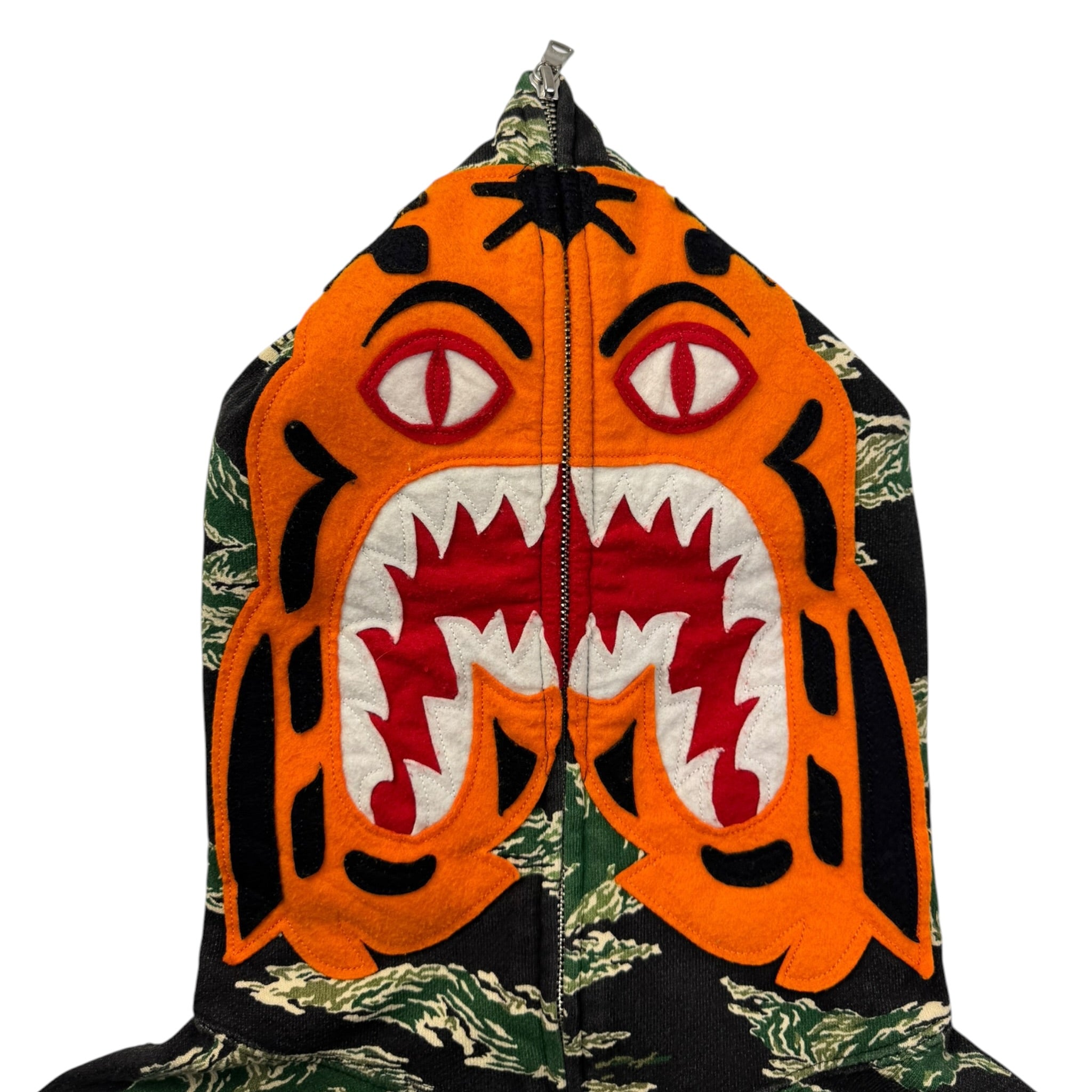 BAPE Tiger Camo Tiger Full Zip Hoodie Green