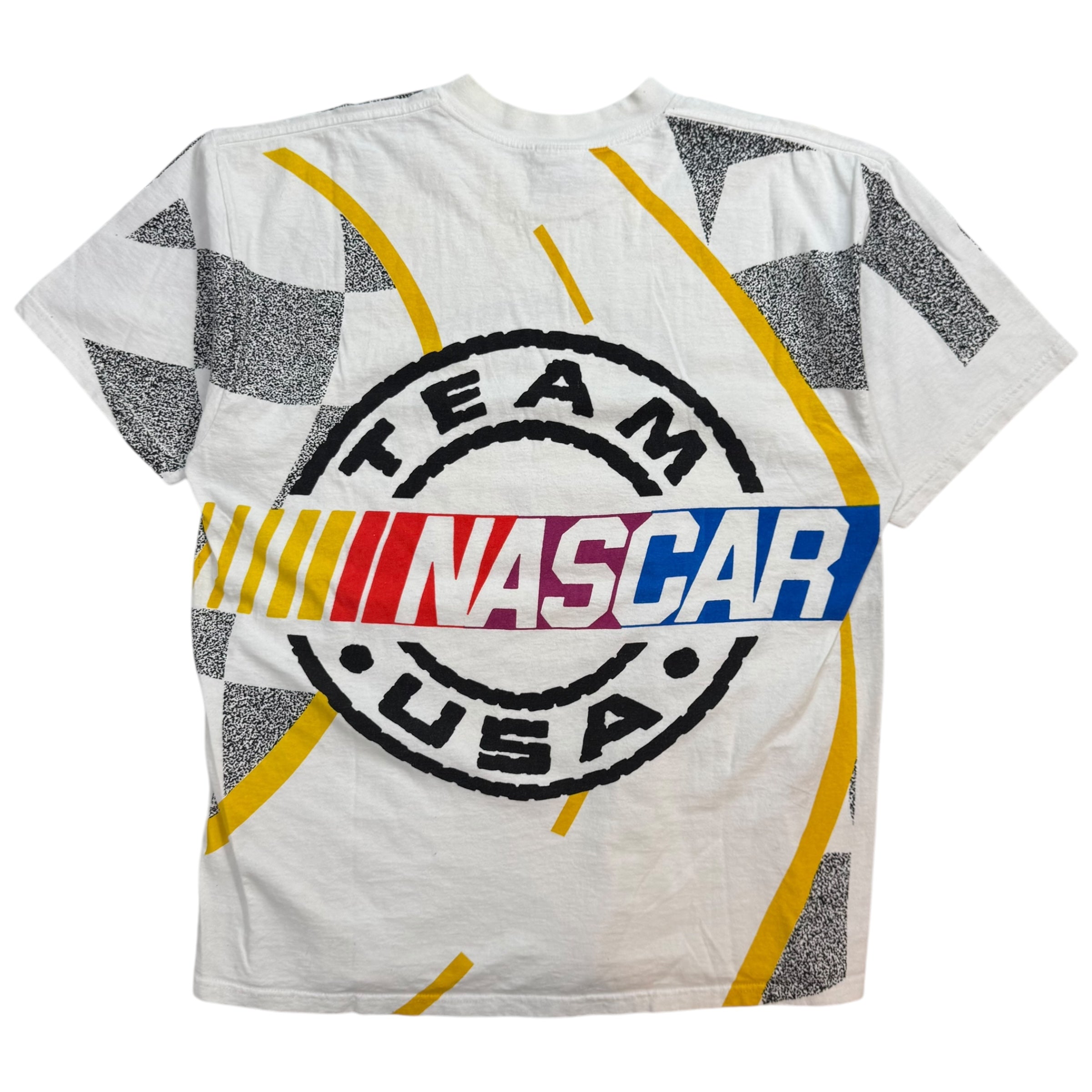 Vintage Nascar Team USA Tee White