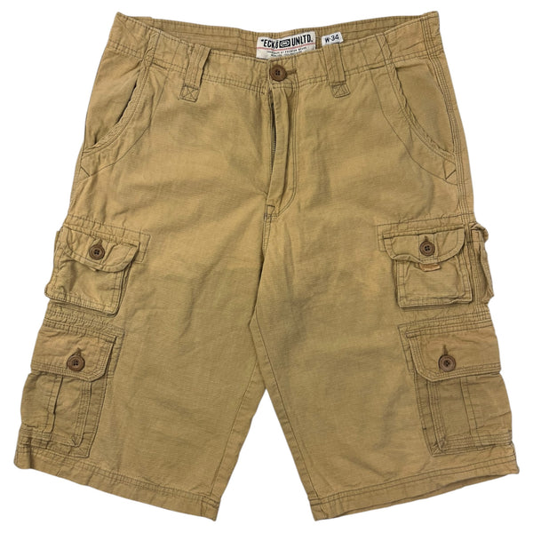 Vintage Y2K Ecko Unltd Beige Cargo Shorts