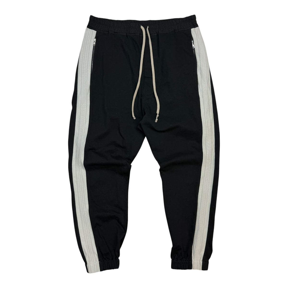 Rick Owens Side Stripe Track Pants Black