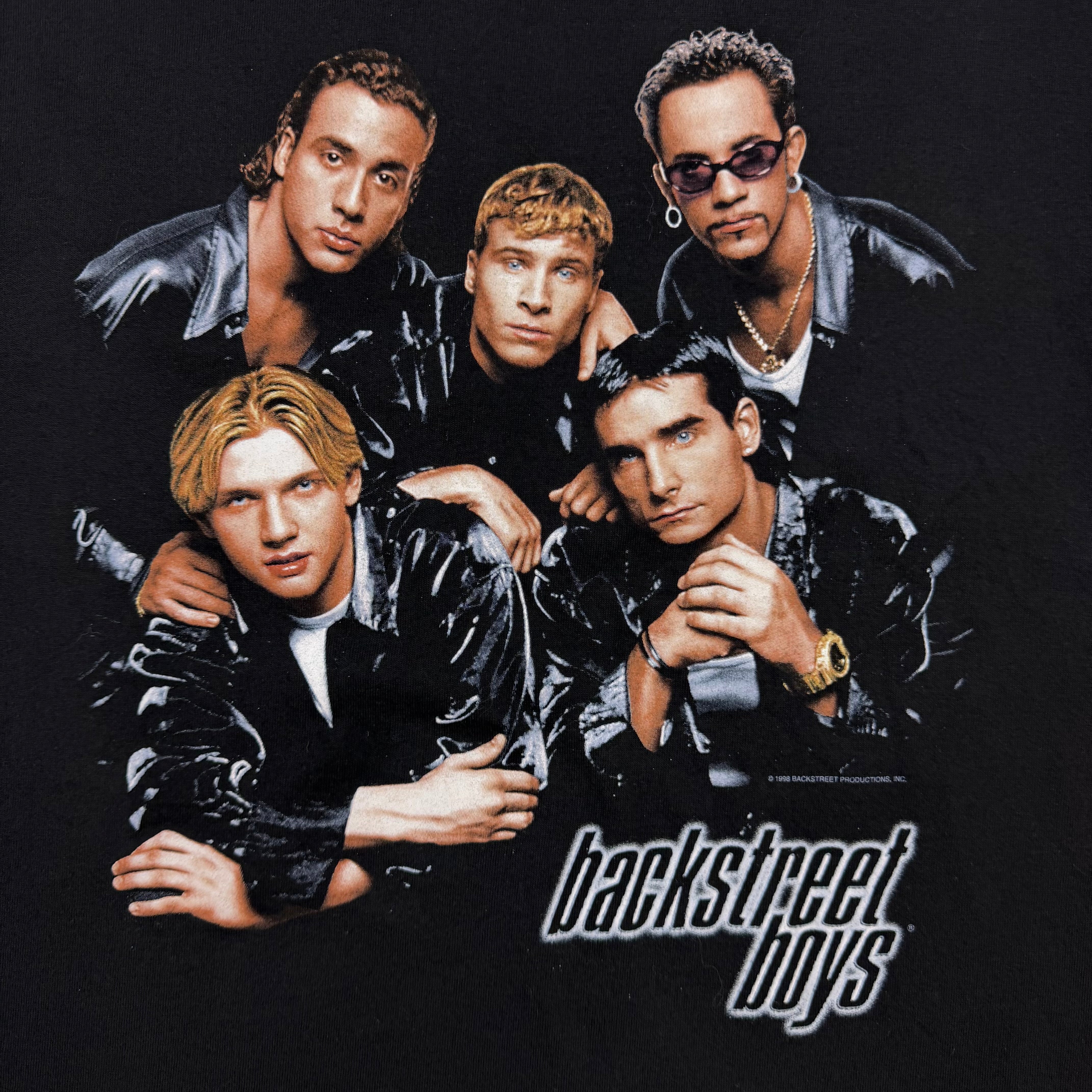 1998 Backstreet Boys Tour Tee Black