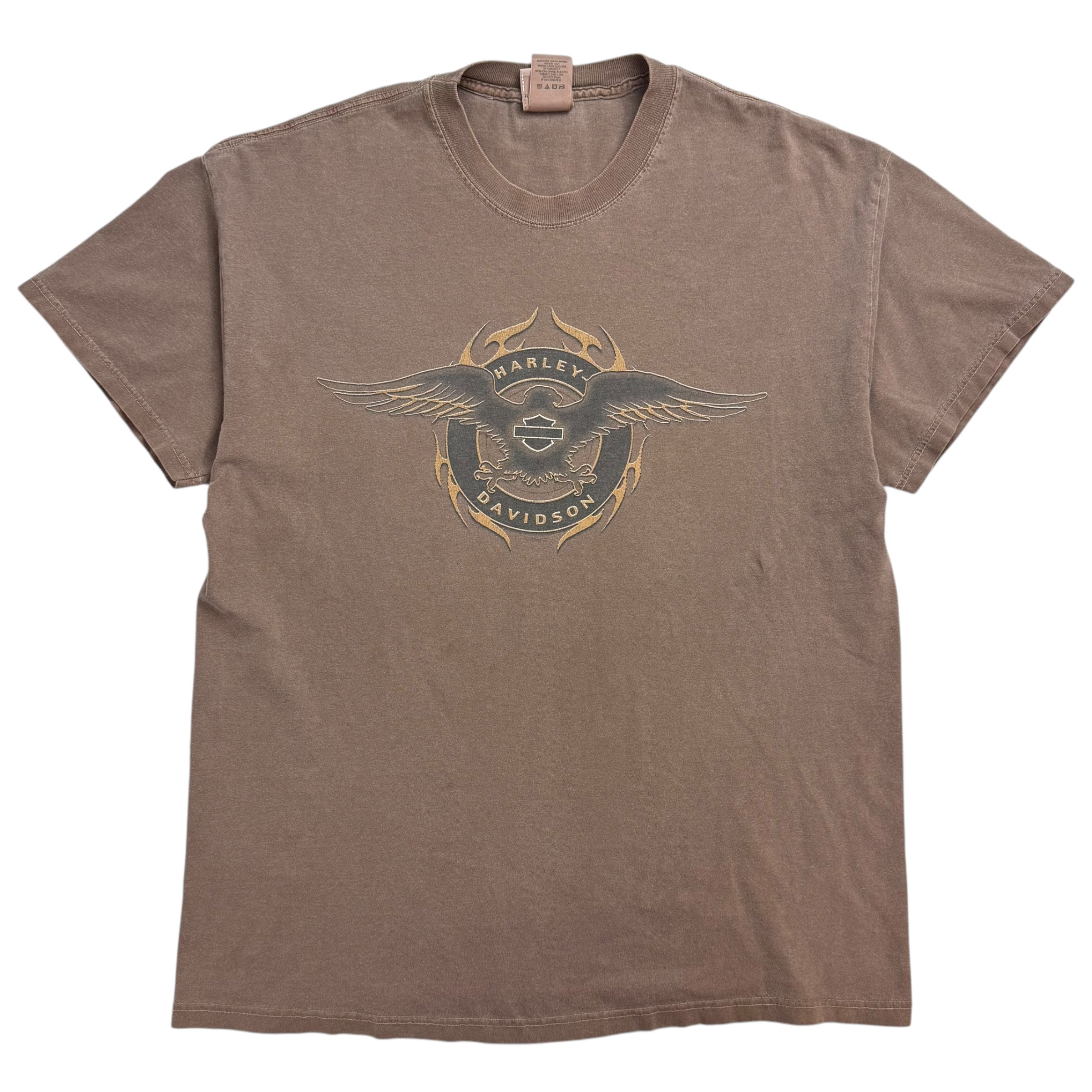 Vintage Harley Davidson Of Las Vegas Tee Faded Brown