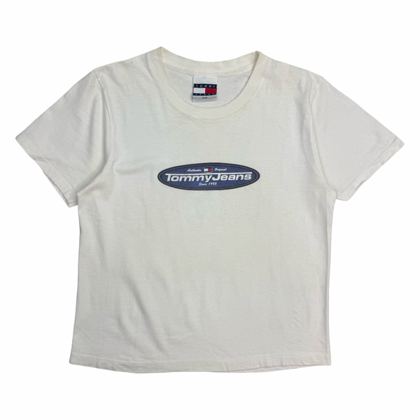 (W) Vintage Tommy Hilfiger Baby Tee White