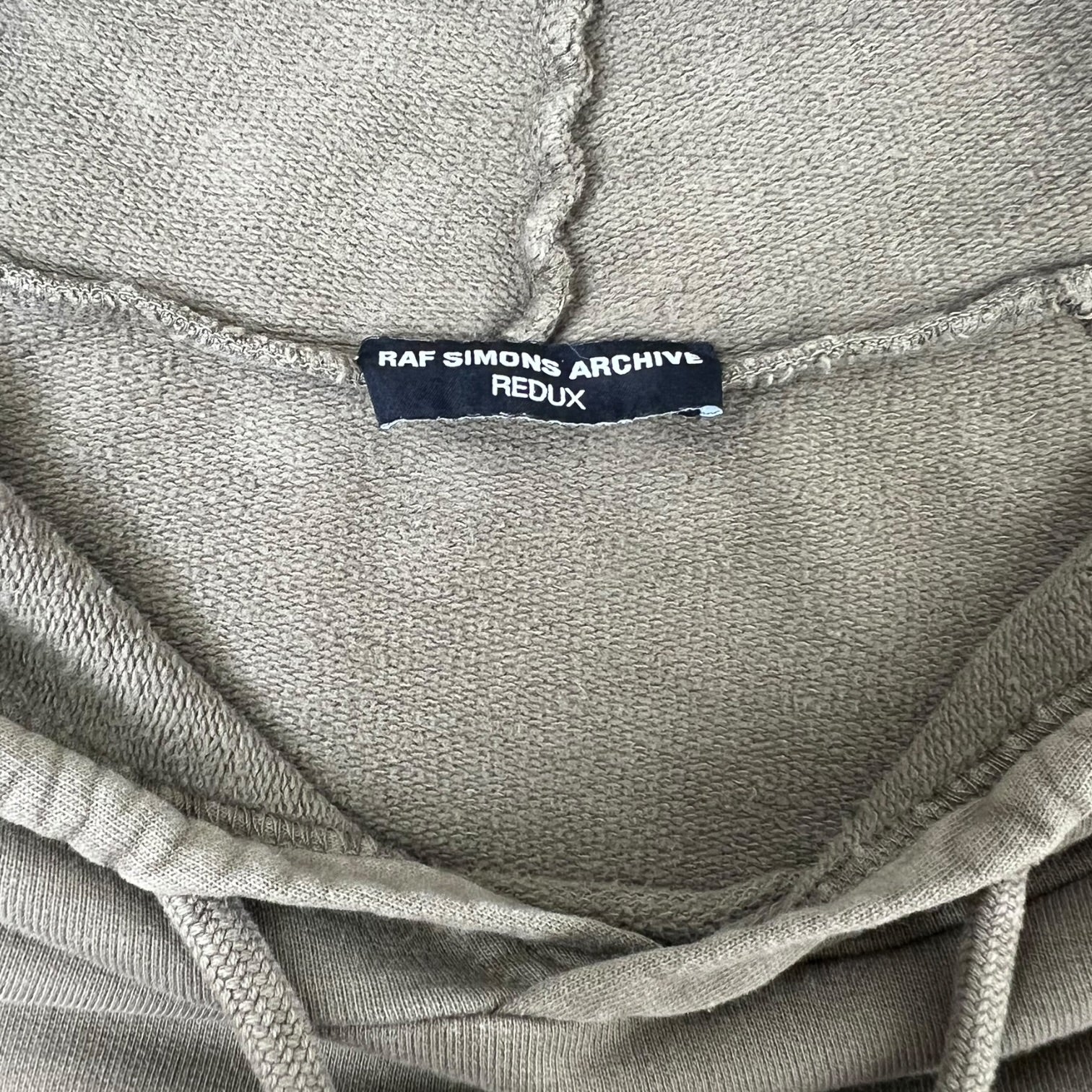Raf Simons Archive Redux AW01 “Riot!Riot!Riot!” New York Hoodie Olive