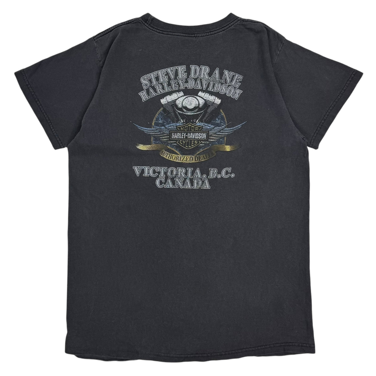 2000 Harley Davidson Justified Pride Tee Faded Black
