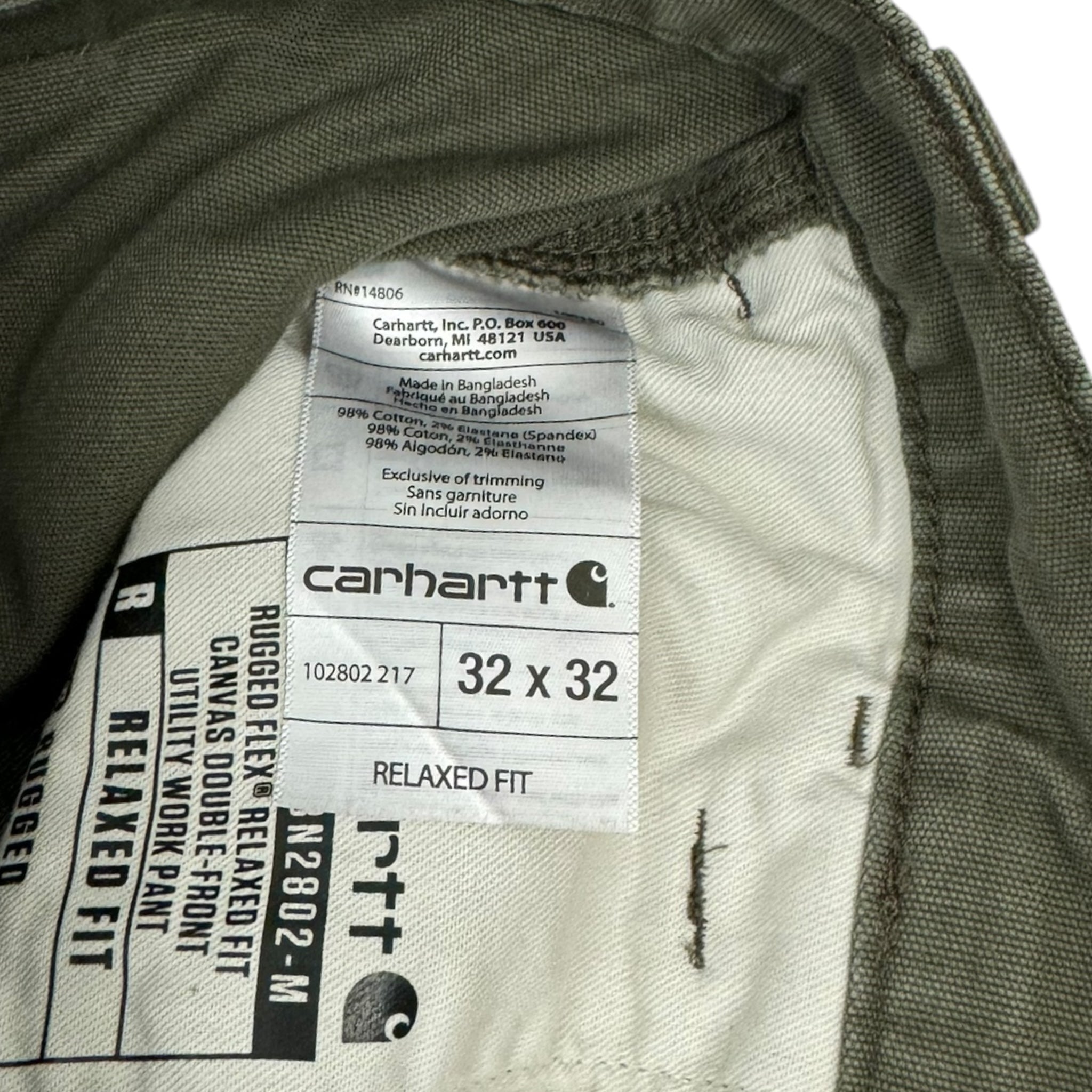 Carhartt “Olive” Double Knees