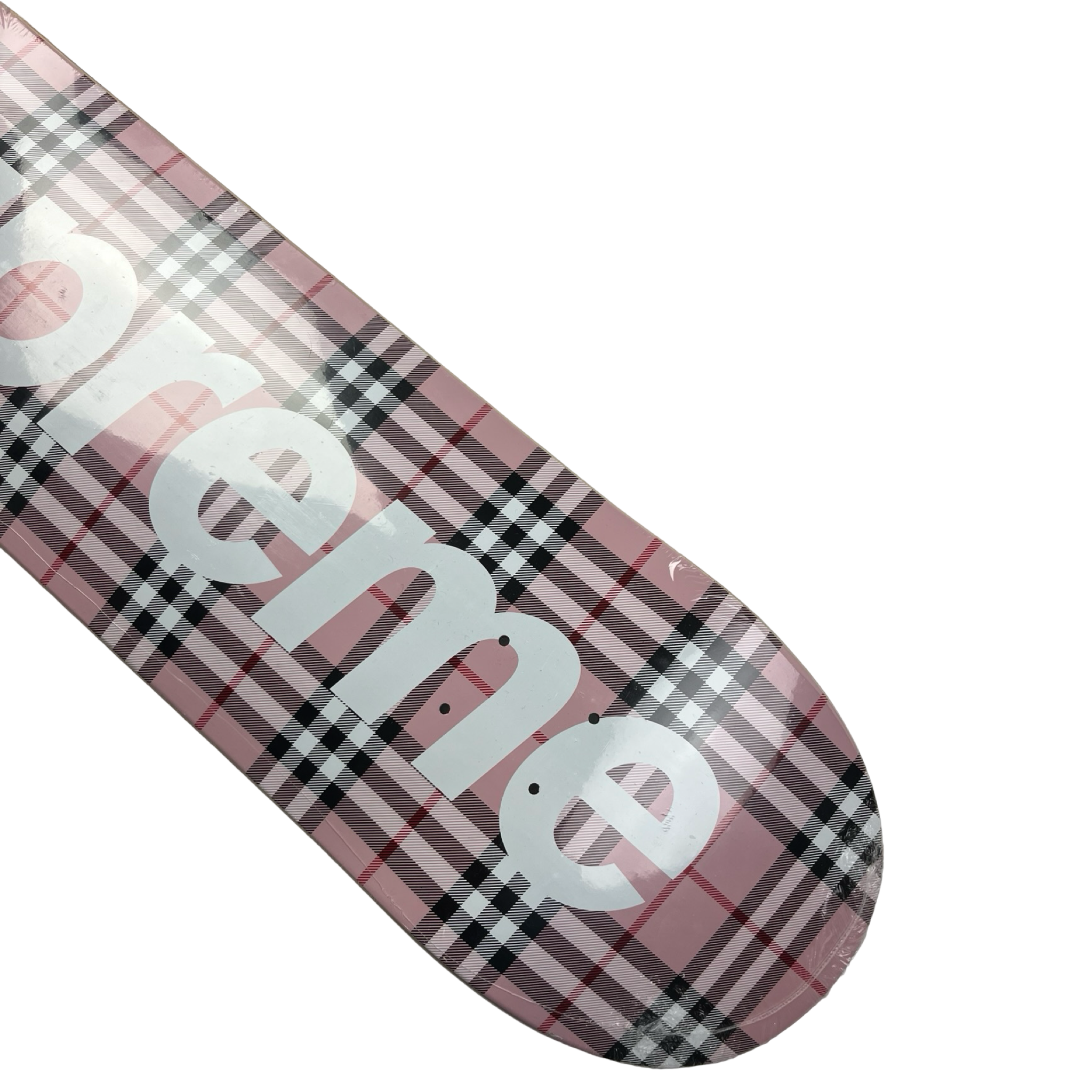 Supreme Burberry Skateboard Deck Pink