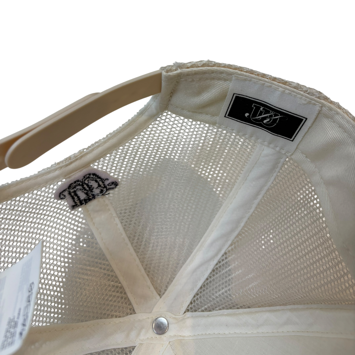 SS25 Kith x Wilson Polyfoam Nolan Trucker Hat White