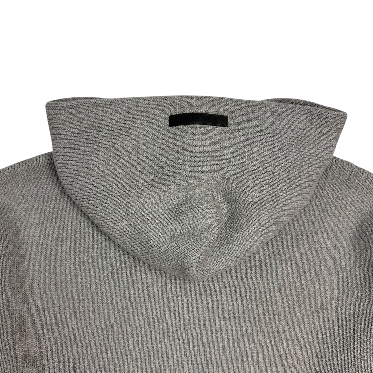 Fear Of God Essentials Knit Pullover Hoodie Dark Heather Oatmeal