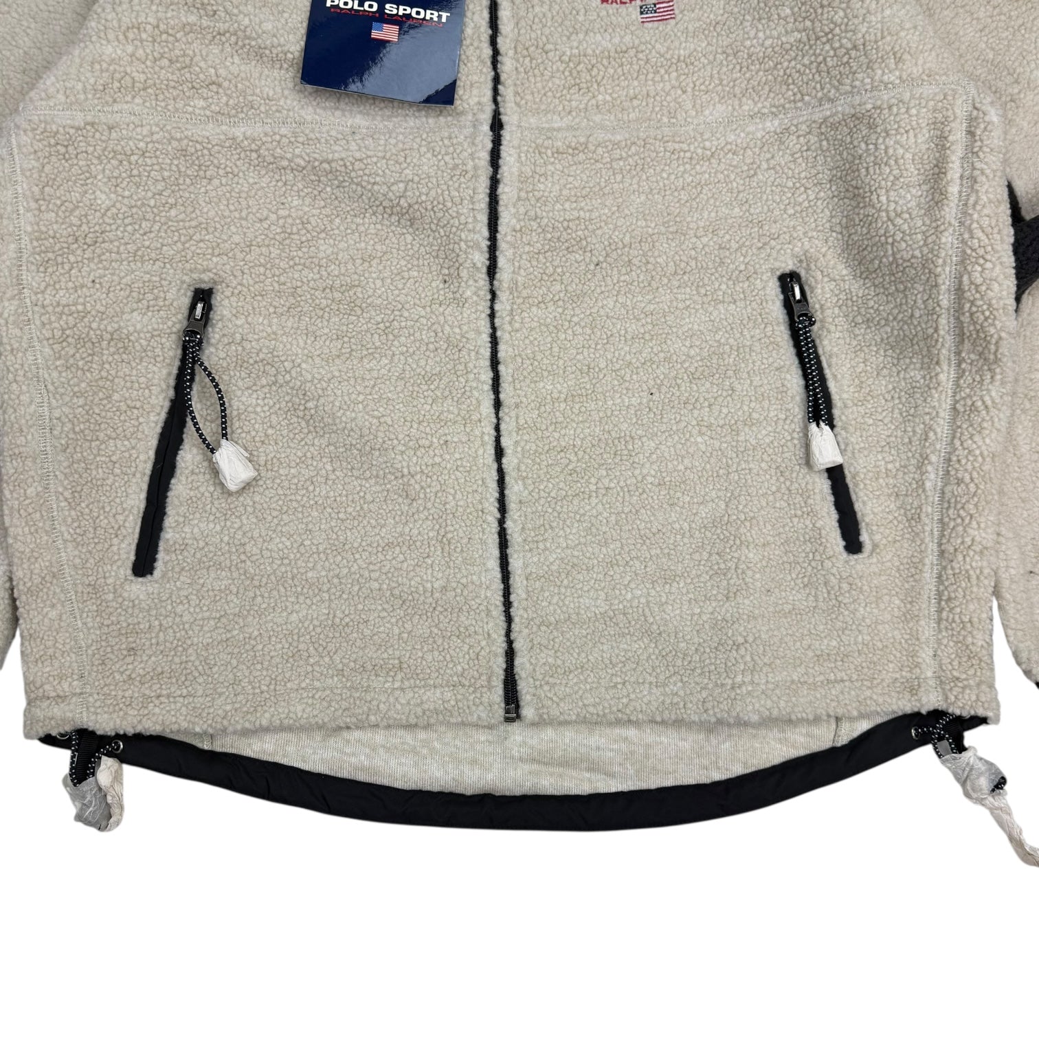 Vintage Polo Sport Ralph Lauren Deep Pile Fleece Oatmeal