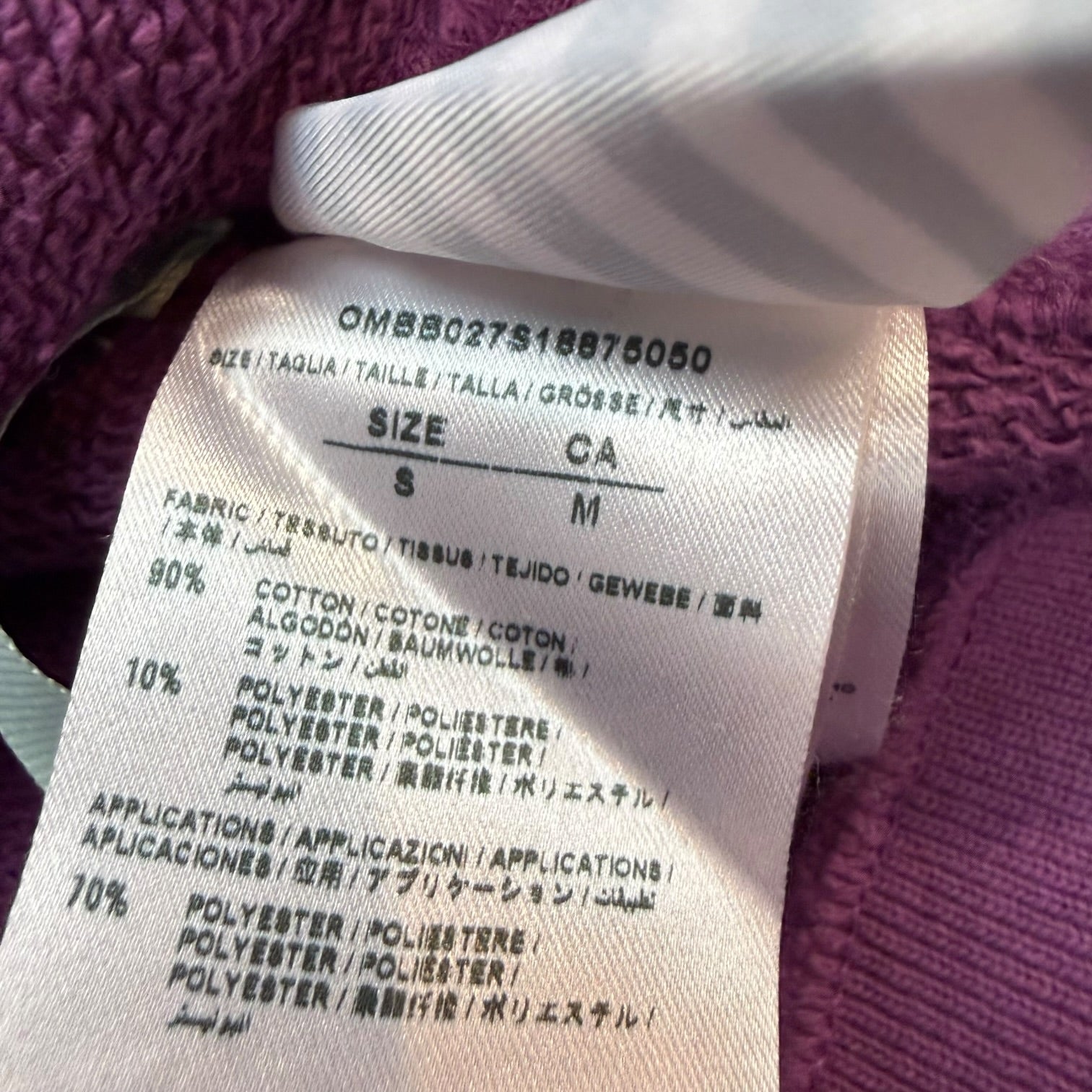 Off-White x Champion Reverse Weave Hoodie Purple