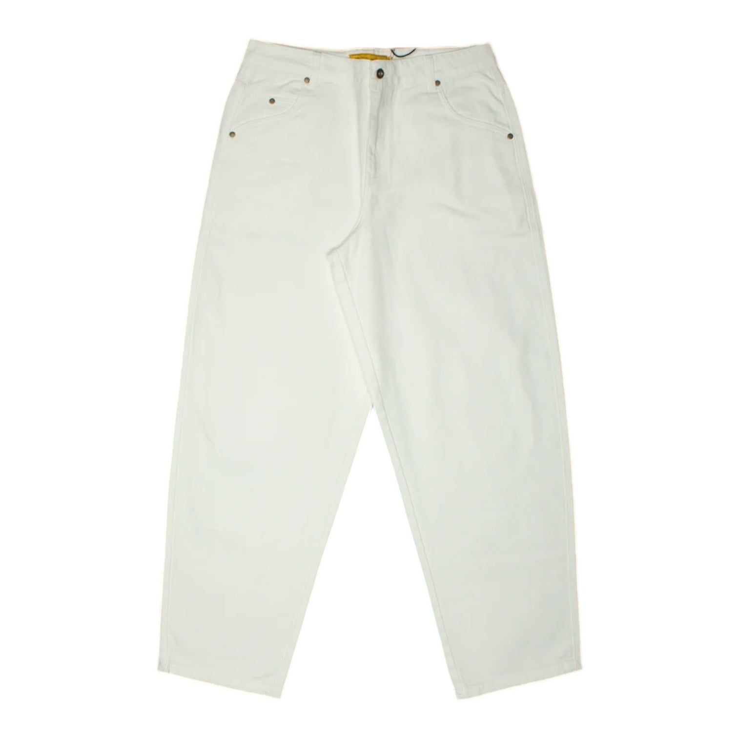 Dime Baggy Denim Pants White