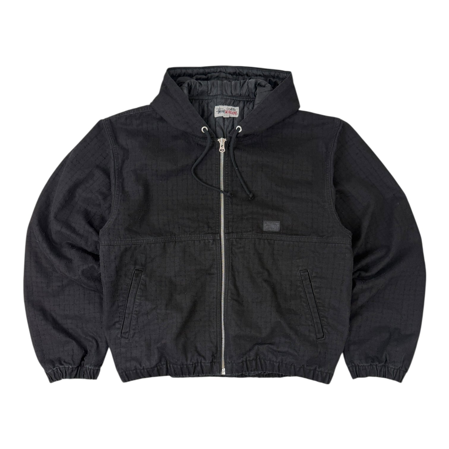 Stussy Work Canvas Needle Punch Jacket Black