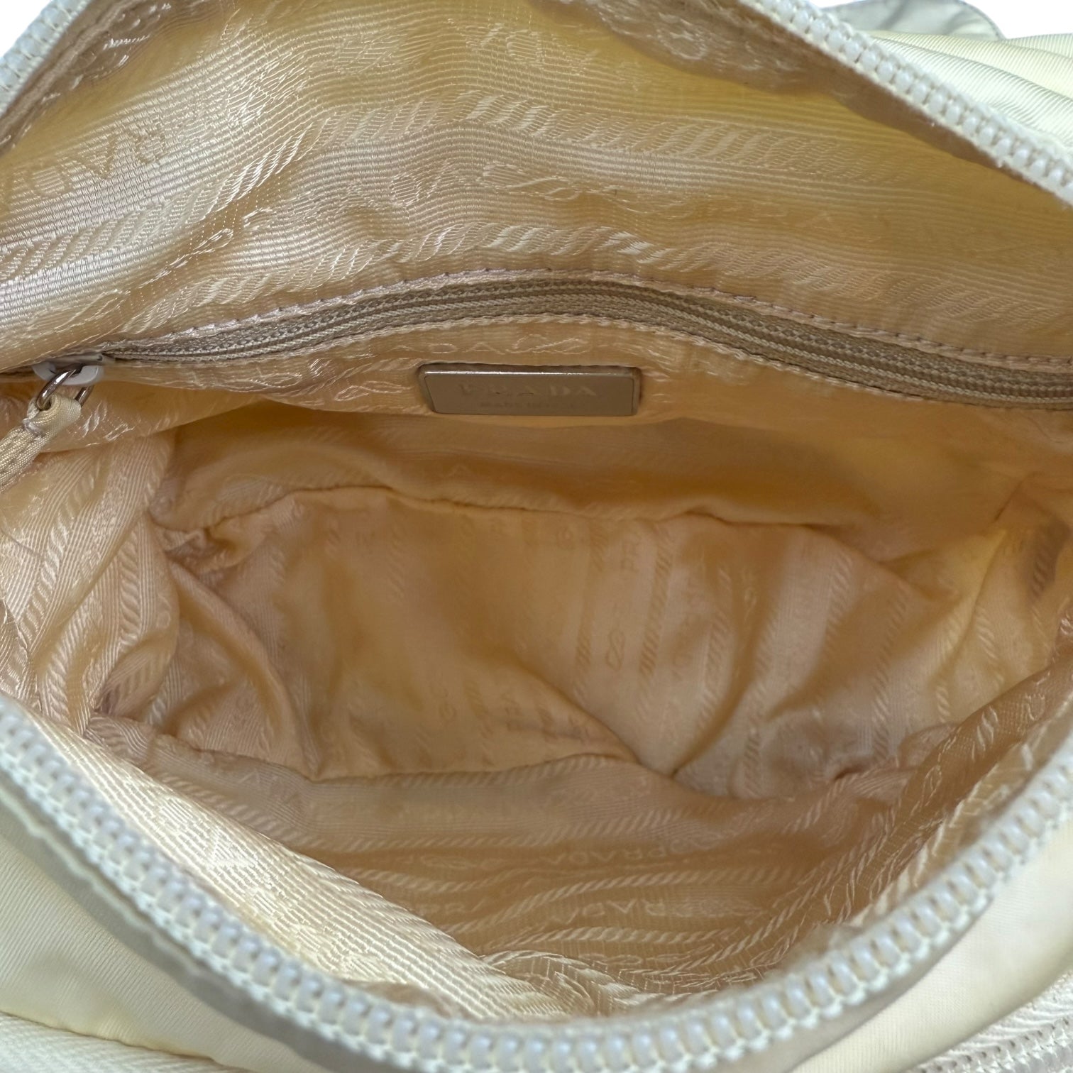 Prada Nylon Crossbody Bag White