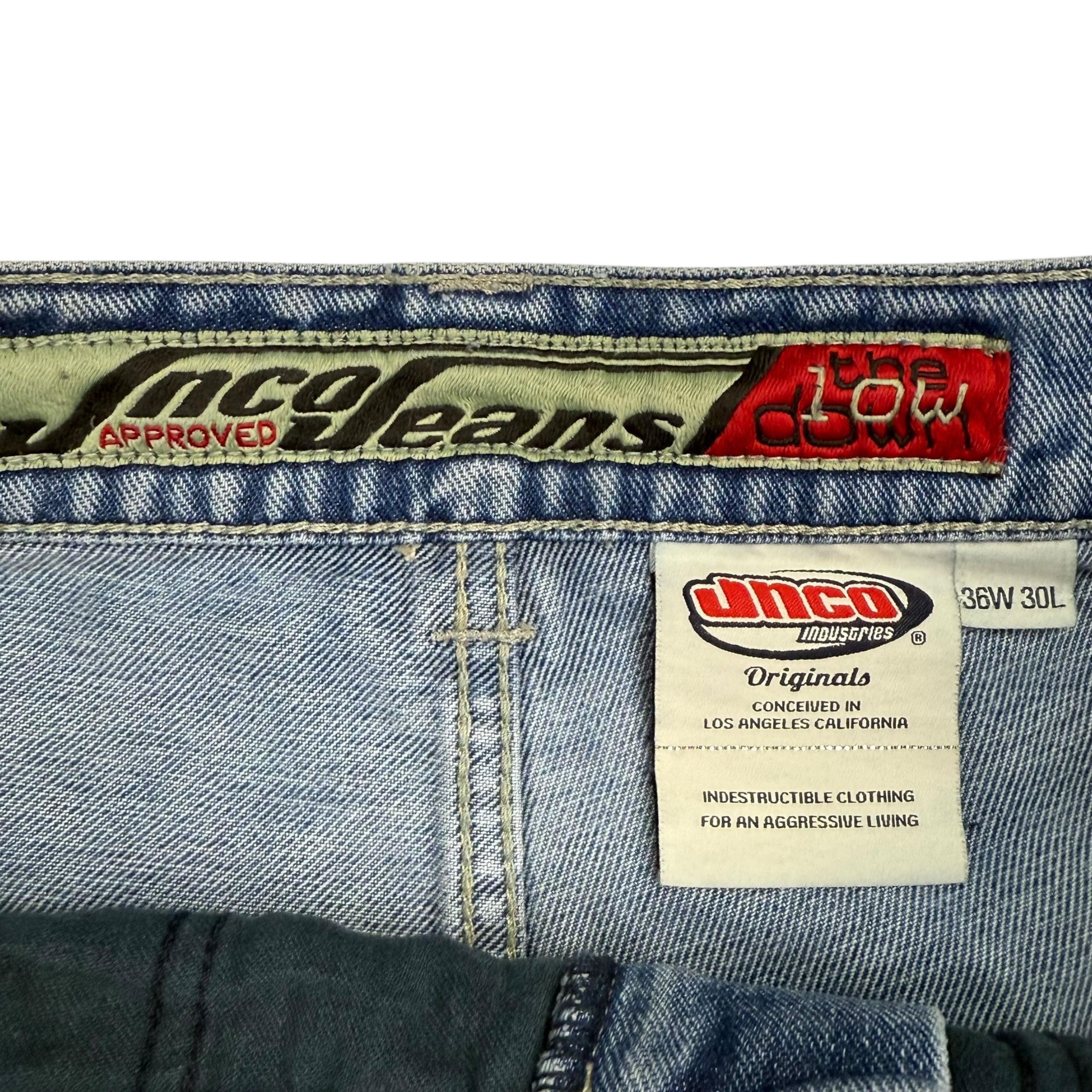 Vintage Y2K JNCO Jeans The Low Down Pants Light Wash