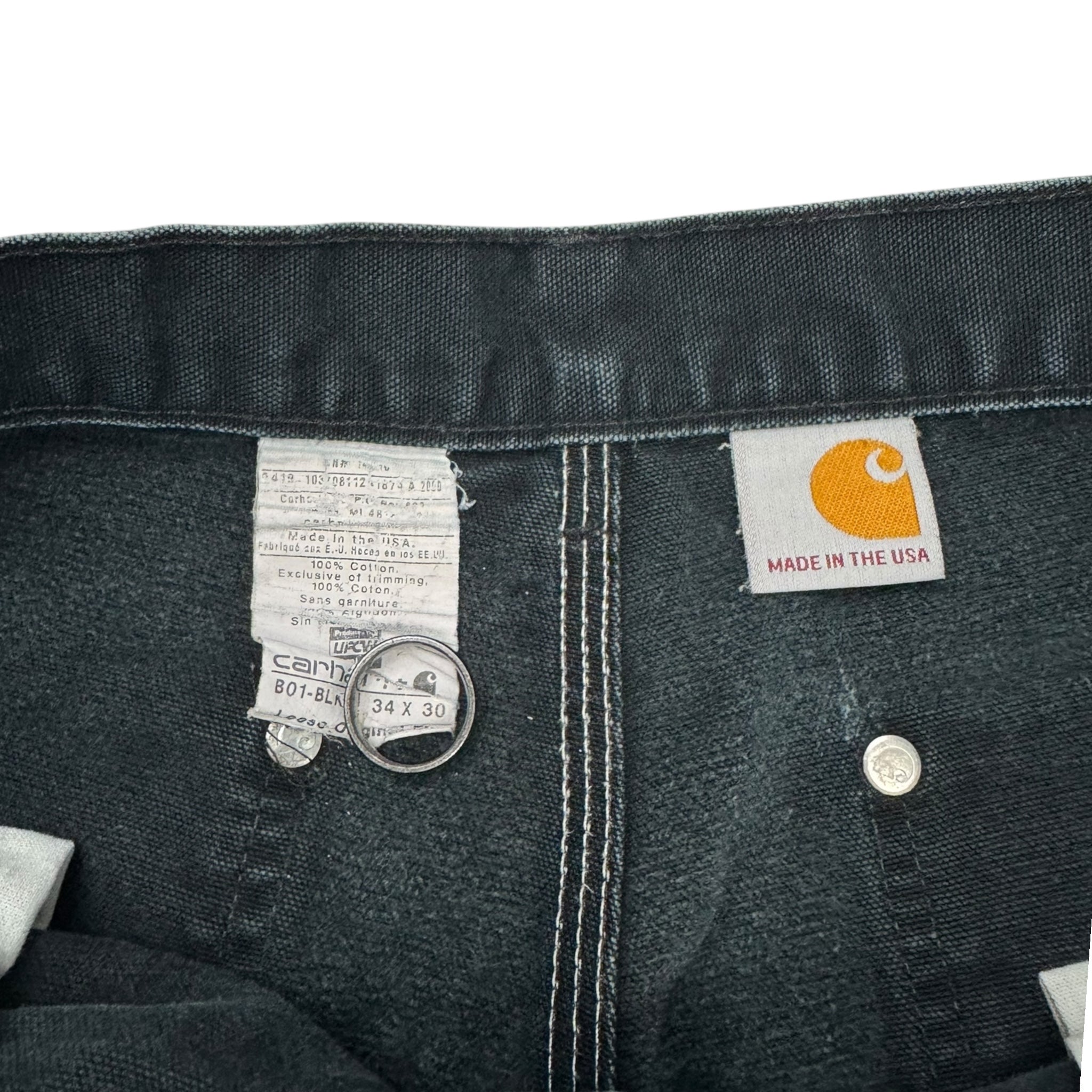 Vintage Carhartt Double Knee Faded Black