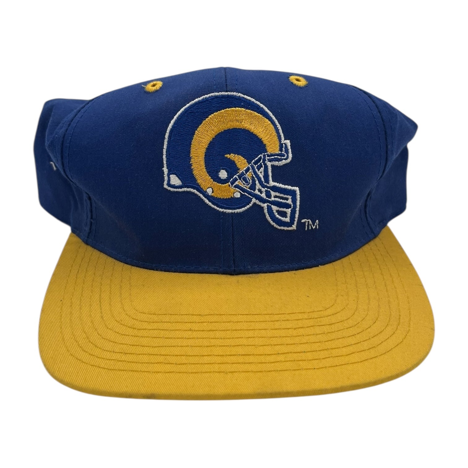 Vintage St. Louis Rams Snapback Hat Blue/Yellow