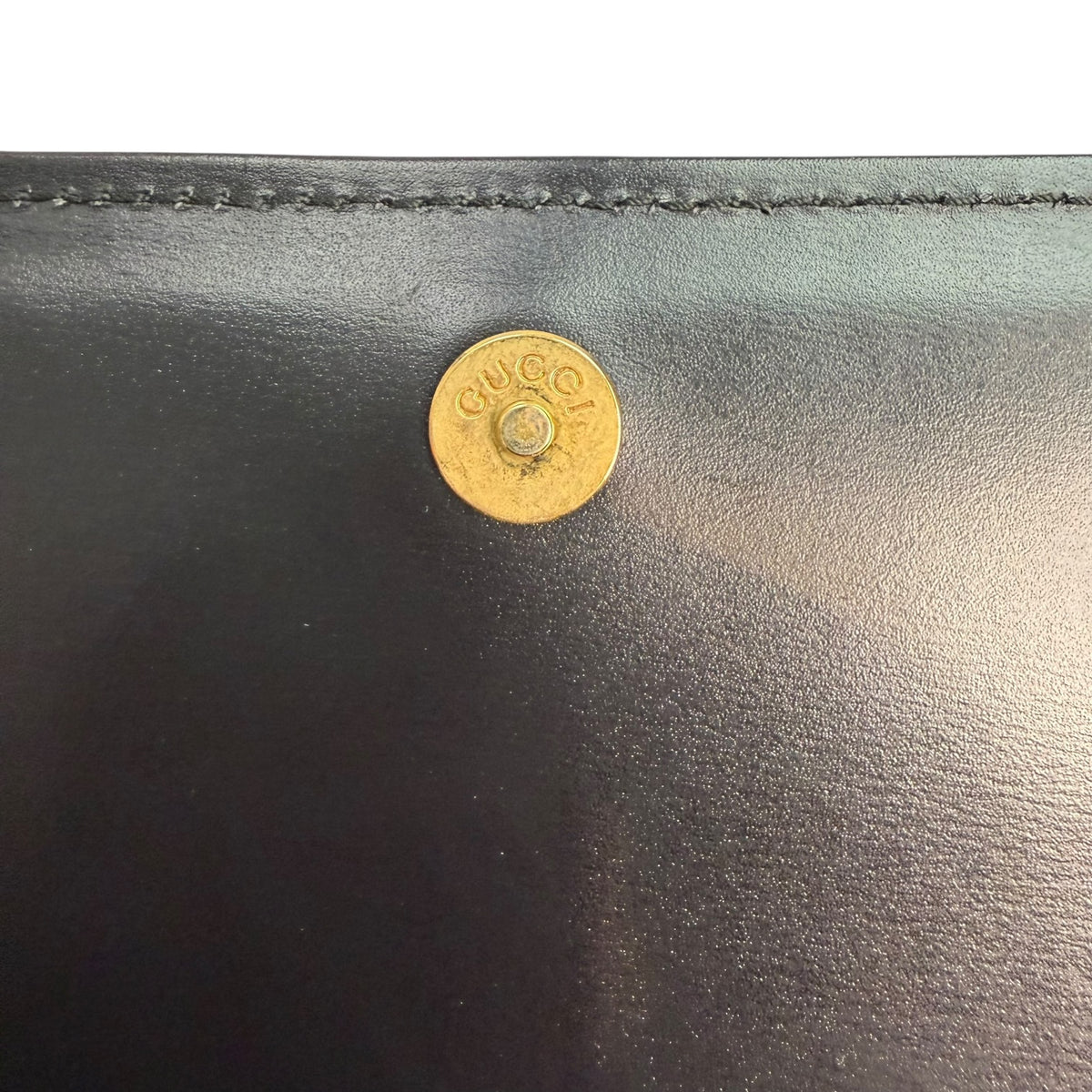 F/W 1996 Gucci By Tom Ford Black Pony Hair Gold Bar Triangle Bag