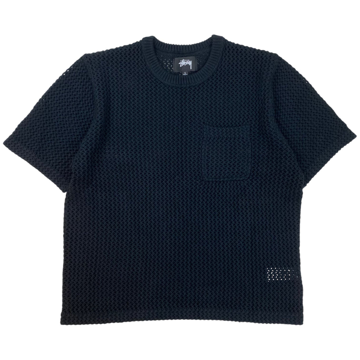 Stüssy Loose Knit T-Shirt Black