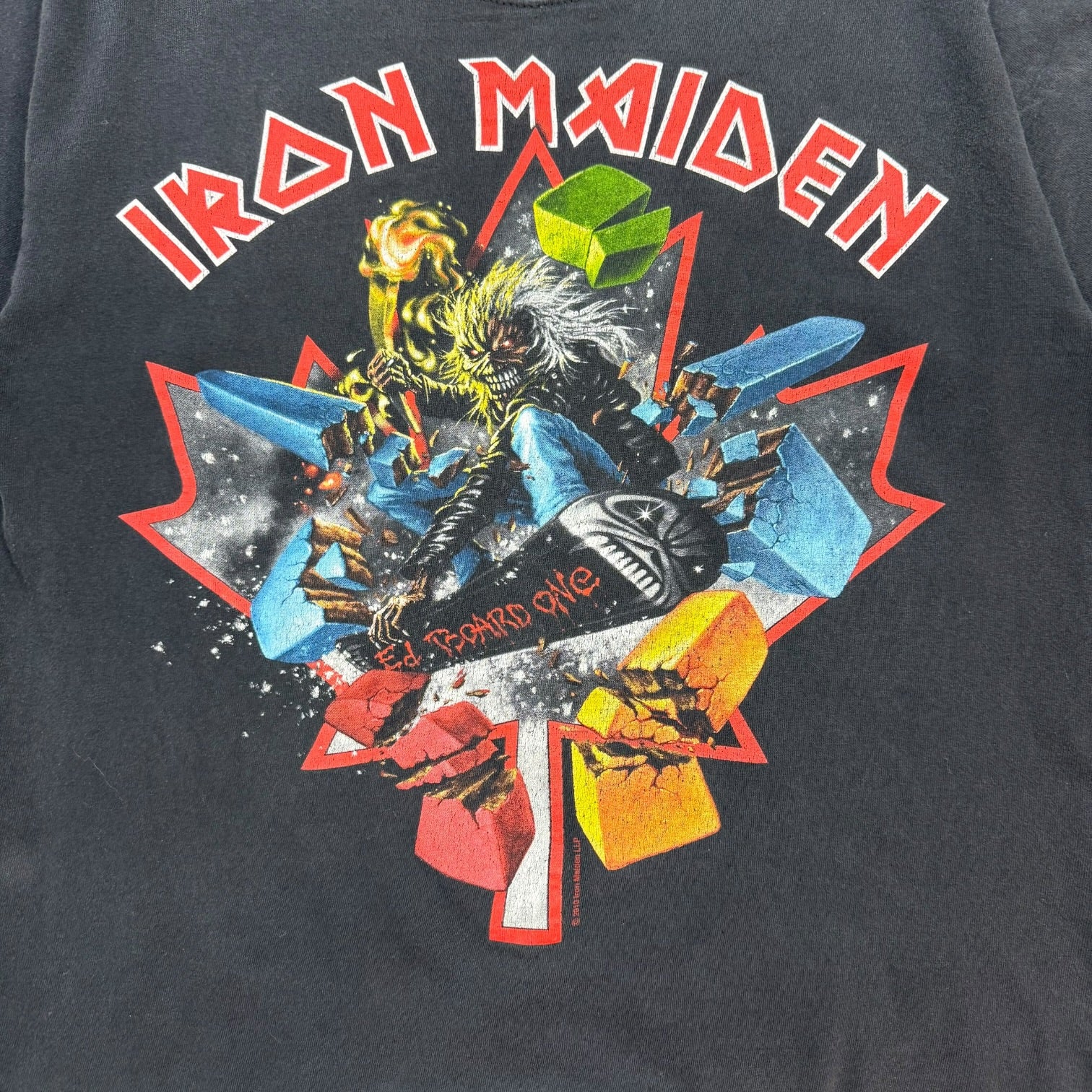 2010 Iron Maiden Canada The Final Frontier Tour Tee Black