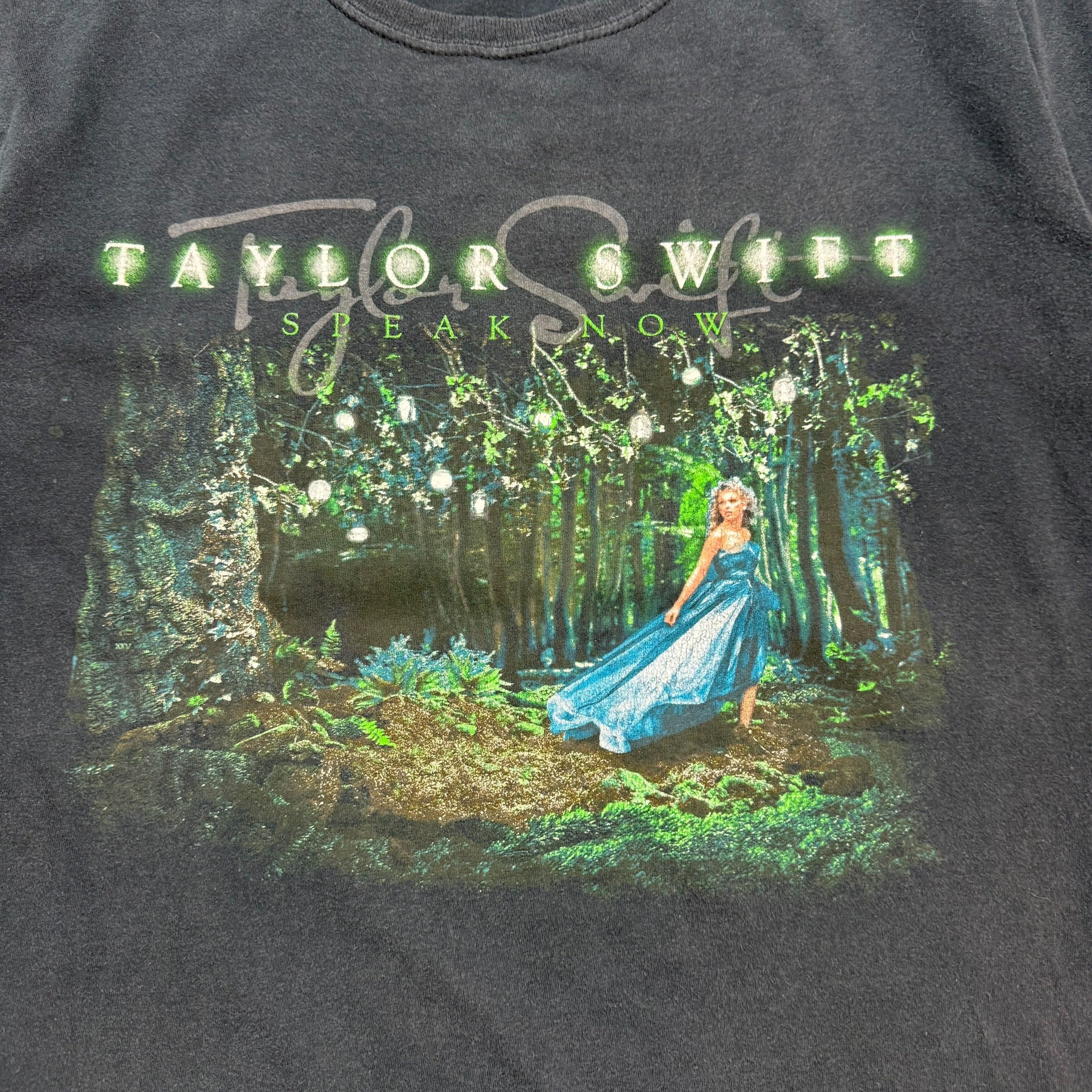 (W) Vintage Taylor Swift Speak Now Tee Black