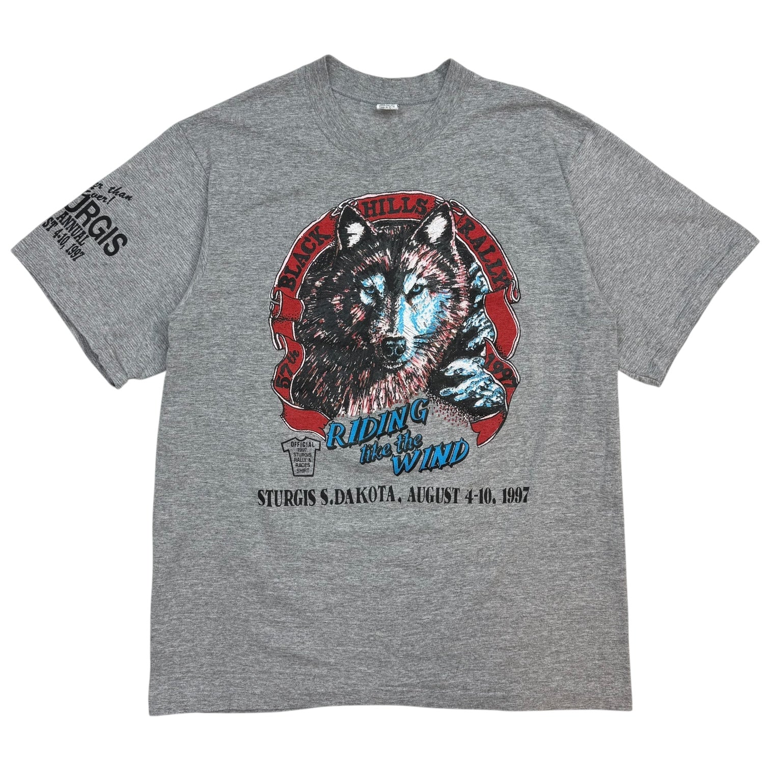 1997 57th Annual Sturgis Bike Rally Tee Grey