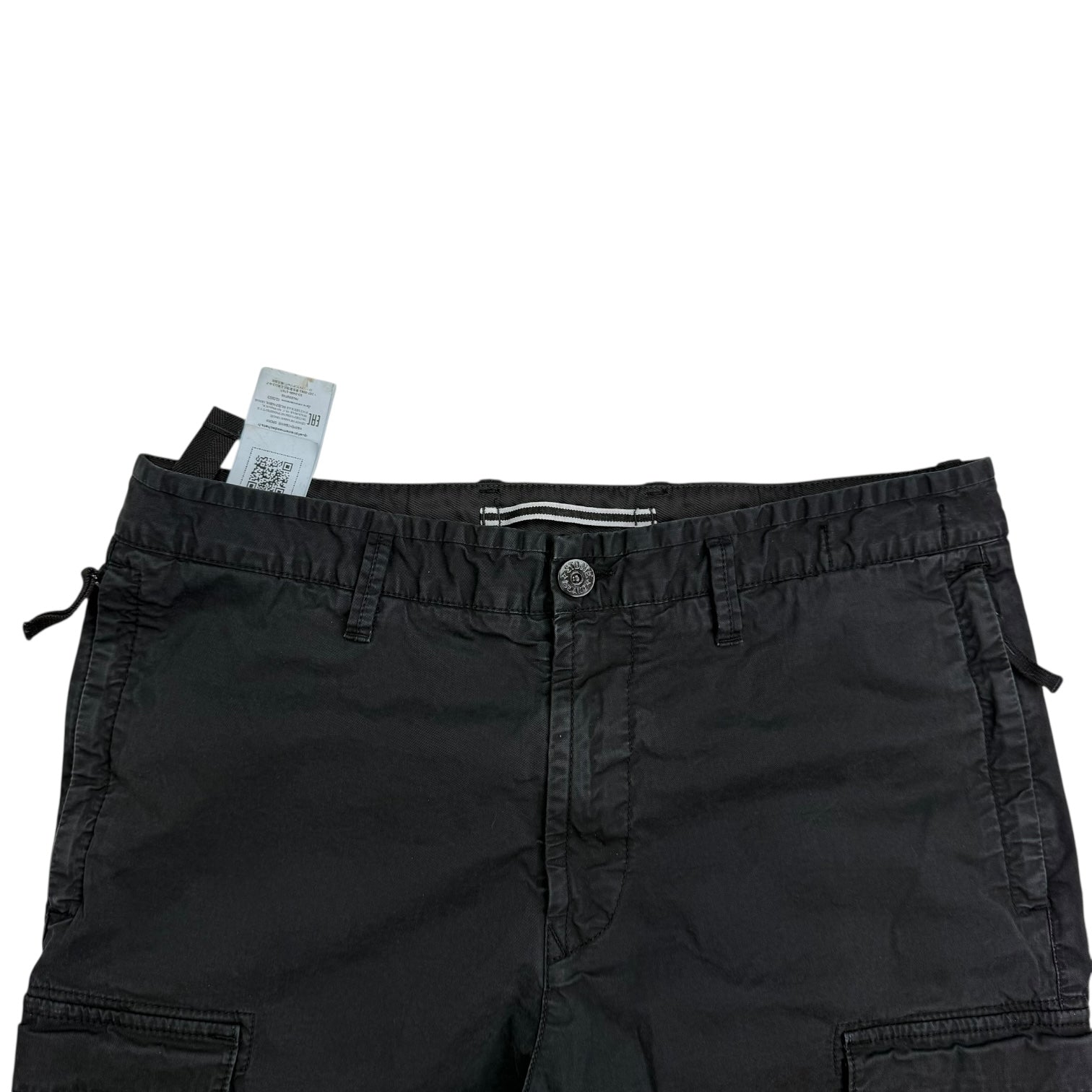 Stone Island Stretch Cotton Cargo Pants Black