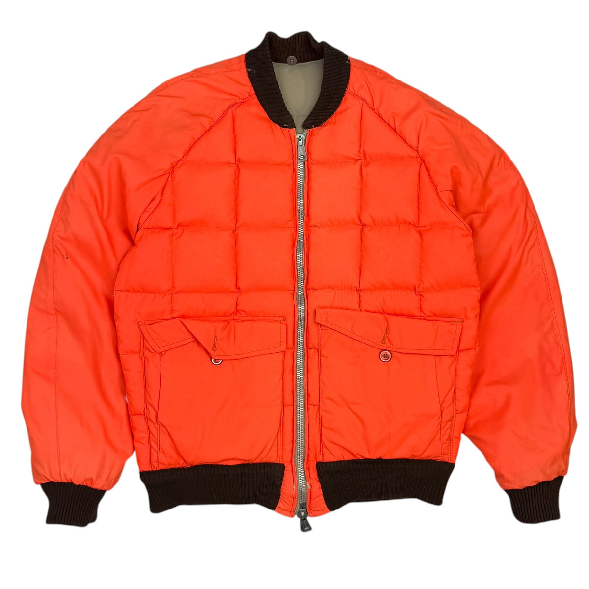 Vintage Reversible Hunting Down Jacket Tan/Orange