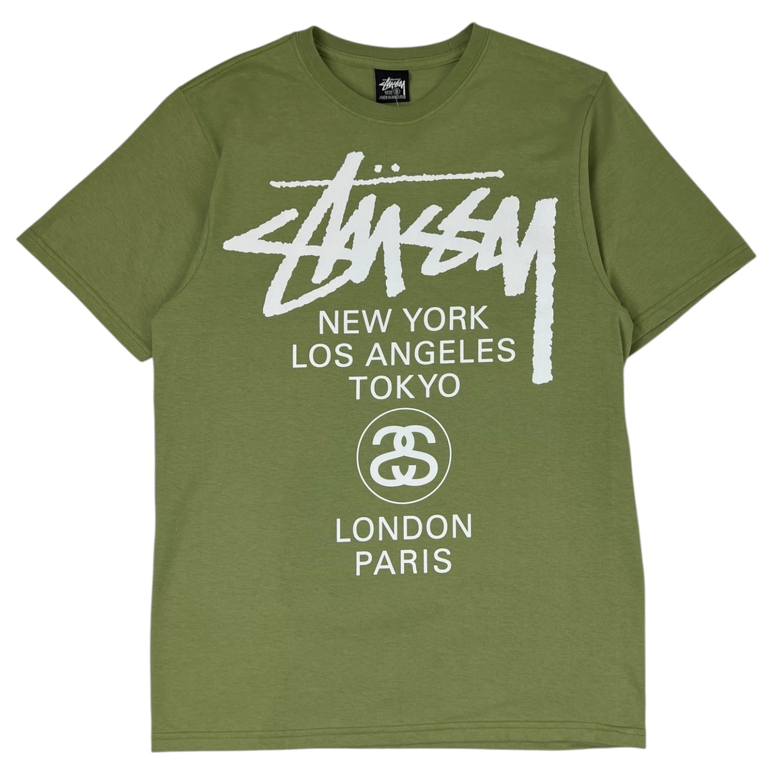 Stussy World Tour Tee Green