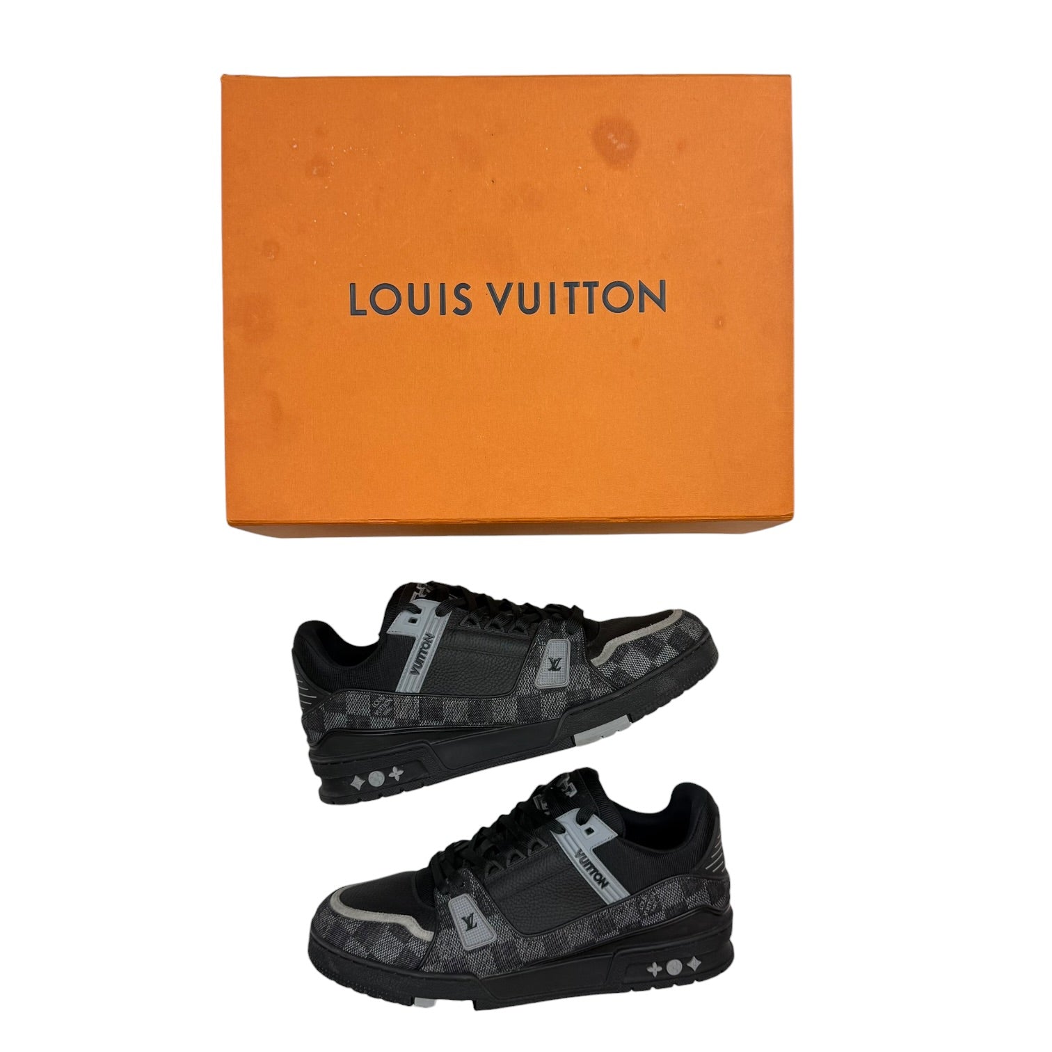 Louis Vuitton Trainer Sneaker Black/Grey (Used)