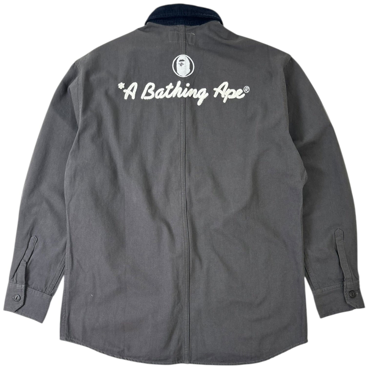 BAPE Women’s Work Button-Up Shirt Grey