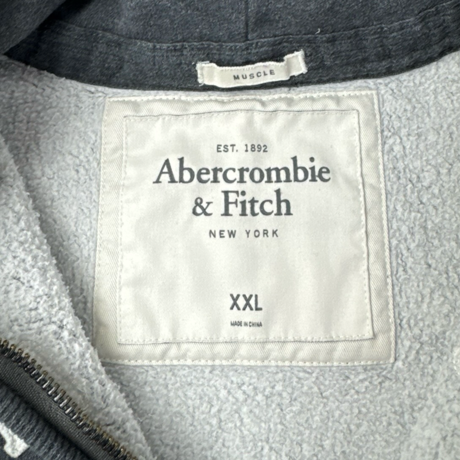 Vintage Y2K Abercrombie Arc Spellout Hoodie