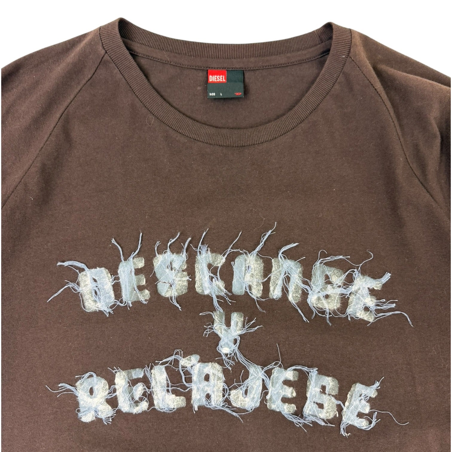 Vintage Diesel Long Sleeve Shirt Brown