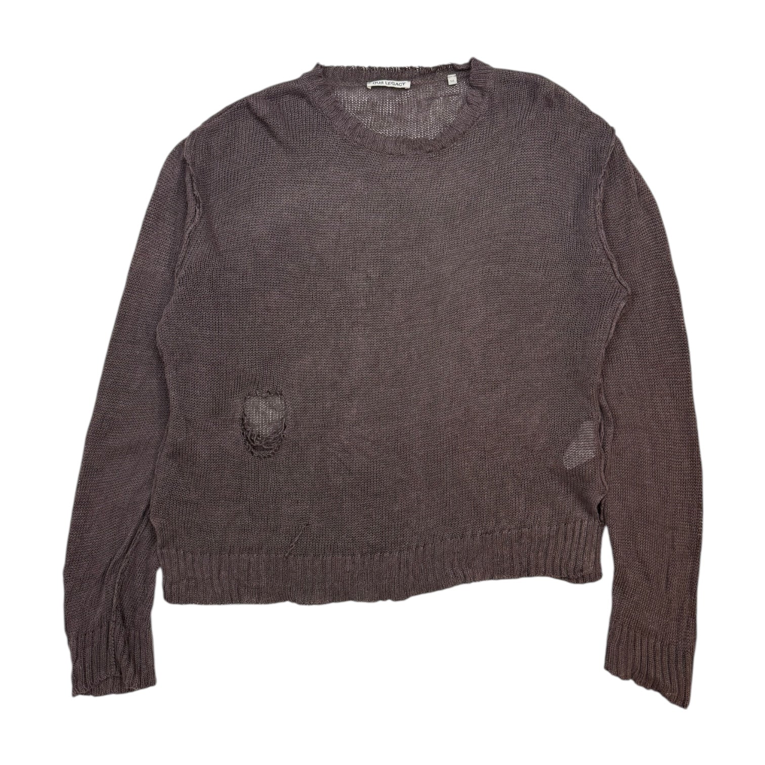 Our Legacy Acre Linen Sweater Brown