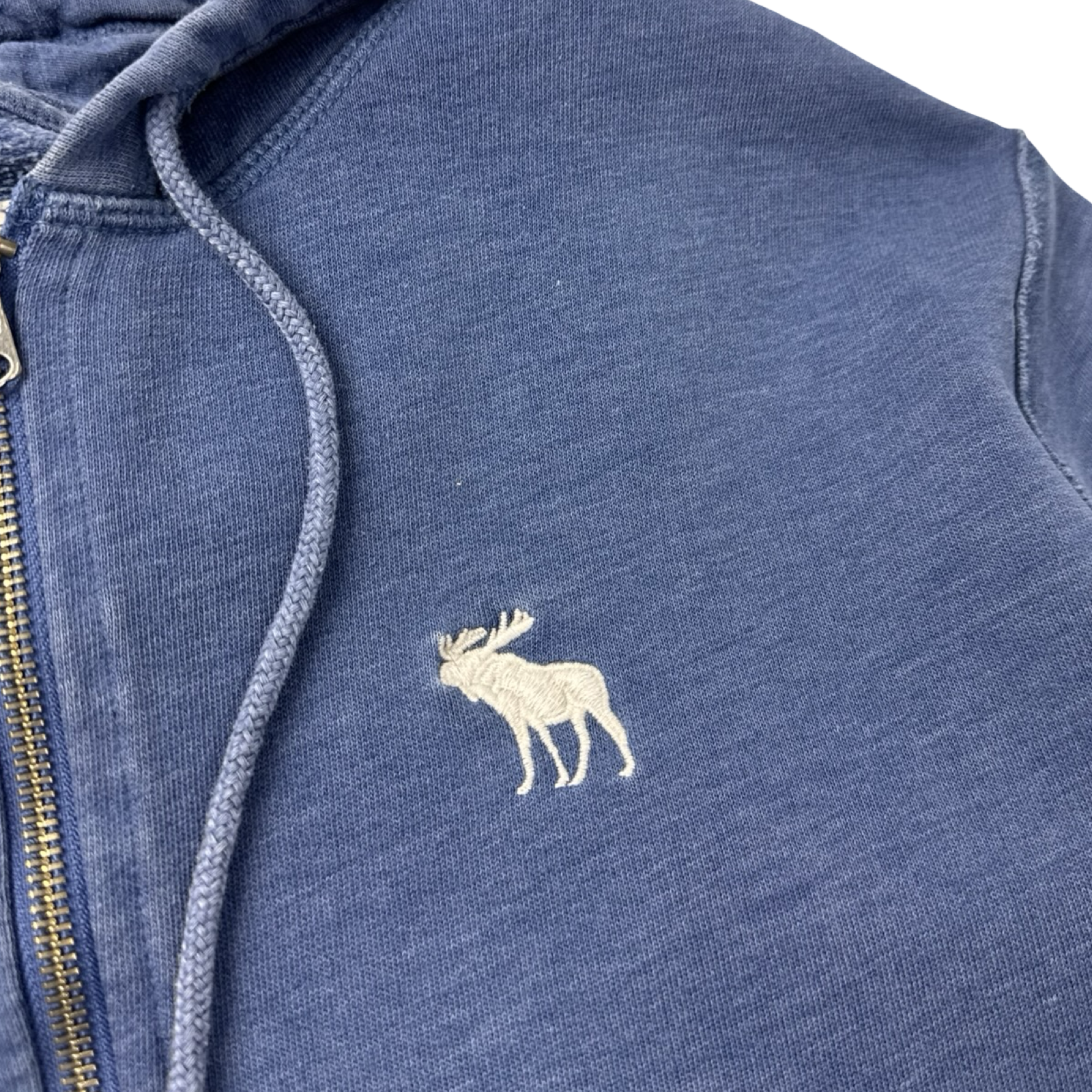 Y2K Abercrombie & Fitch Sleeve Spellout Zip Hoodie