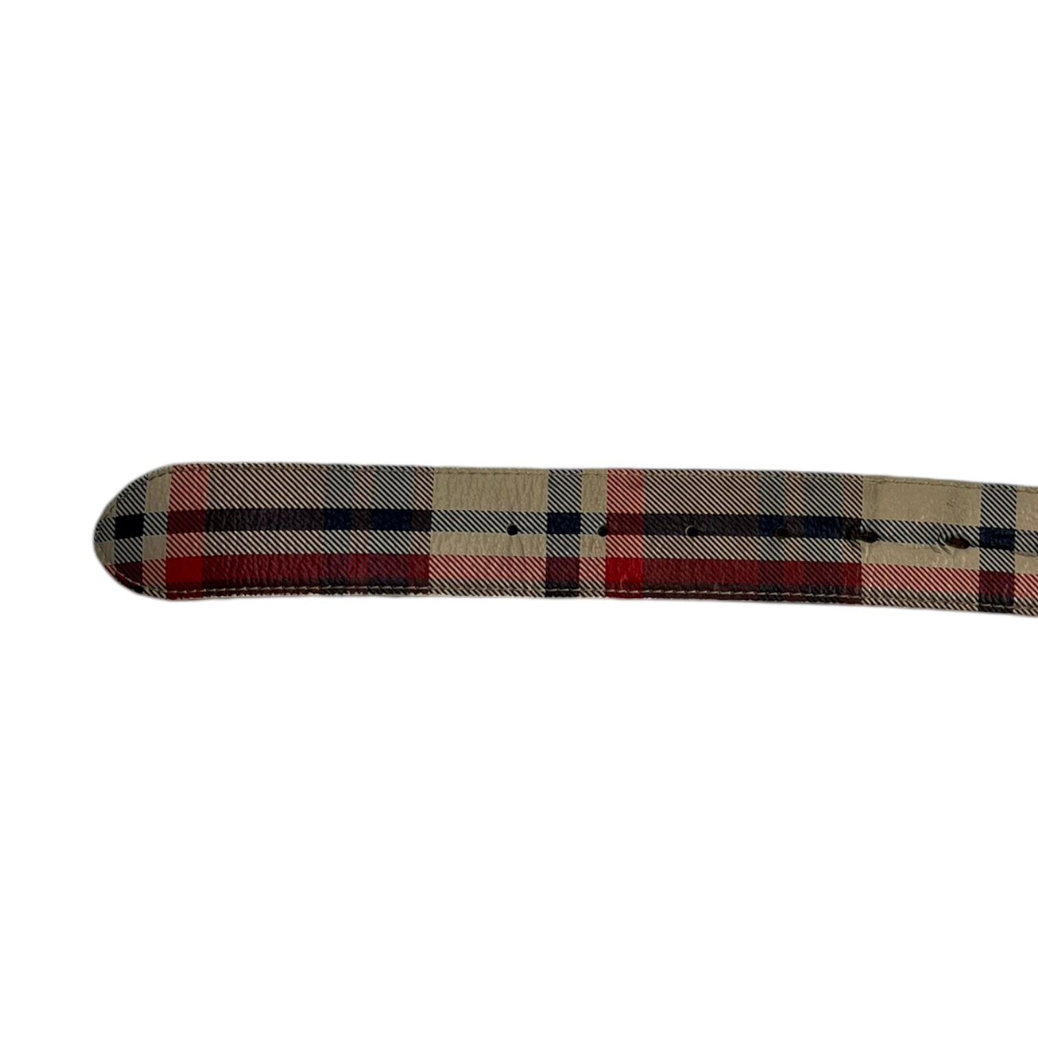 Bape 2009 Plaid Belt Gold Buckle