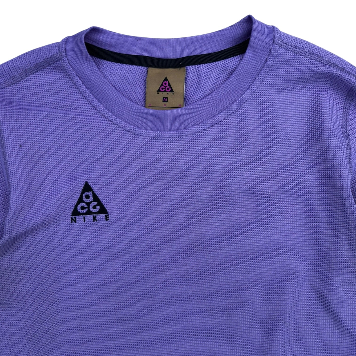 (W) Nike ACG Waffle Knit Thermal Long Sleeve Purple