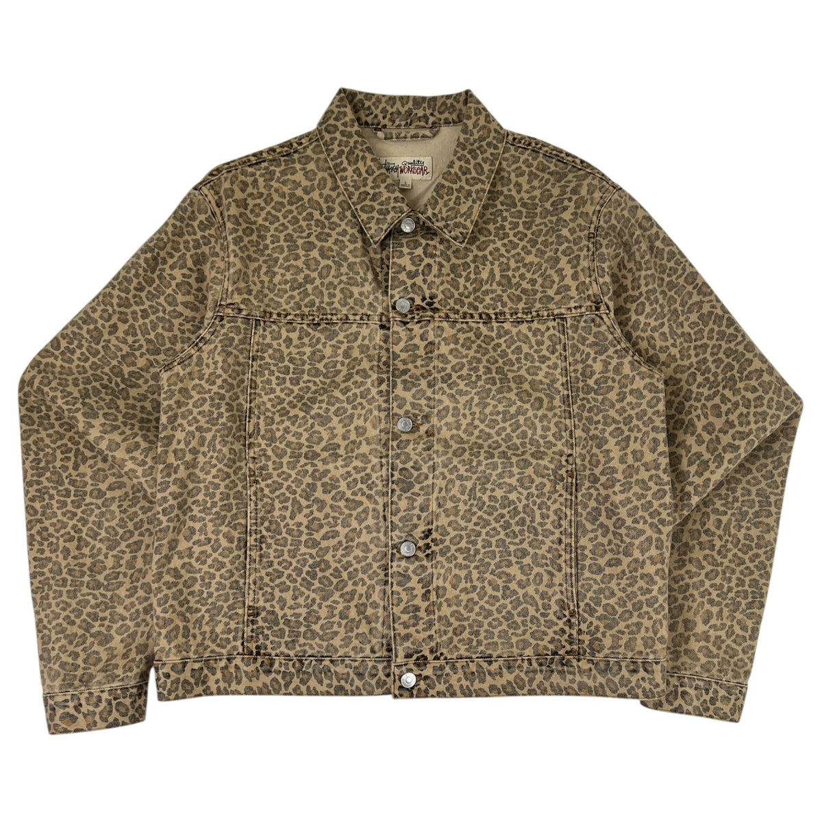 Stussy Denim Trucker Jacket “Leopard”