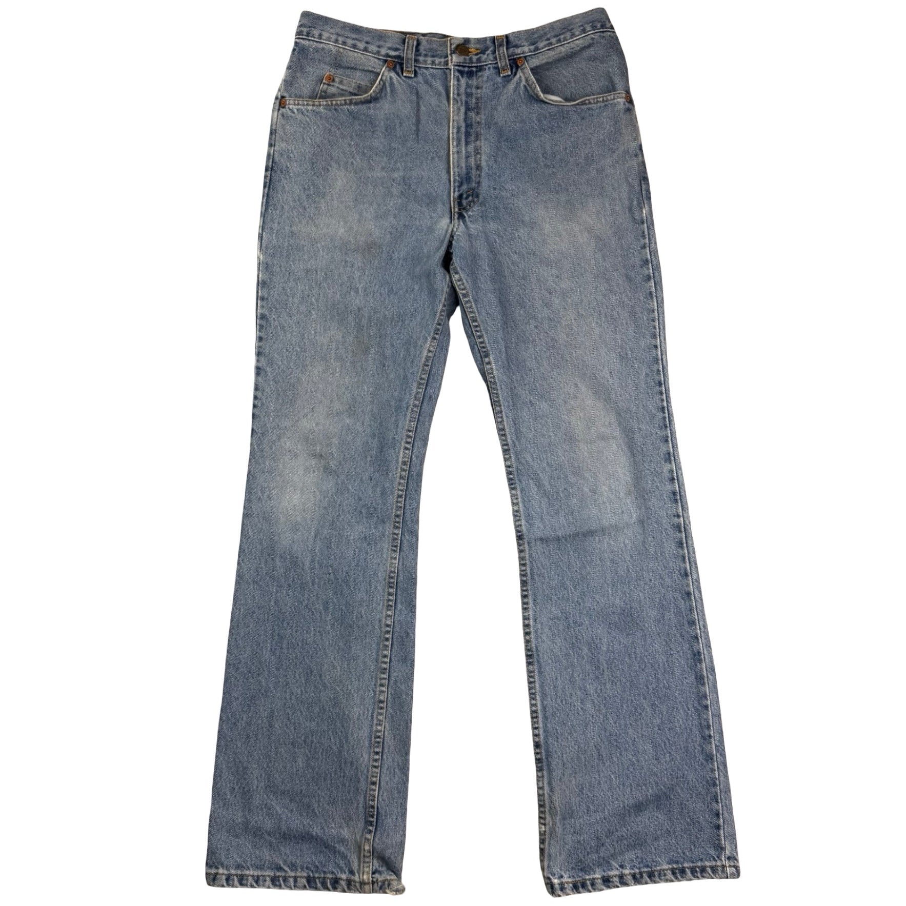 Vintage Levi’s 506 Flared Light Wash Orange Tab Denim Jeans Blue