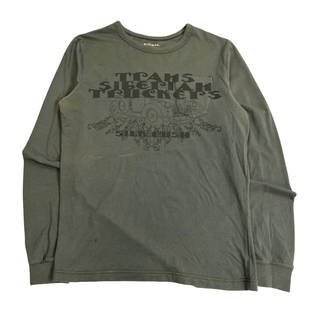 Vintage Diesel Trans Siberian Truckers Long Sleeve Graphic T-Shirt