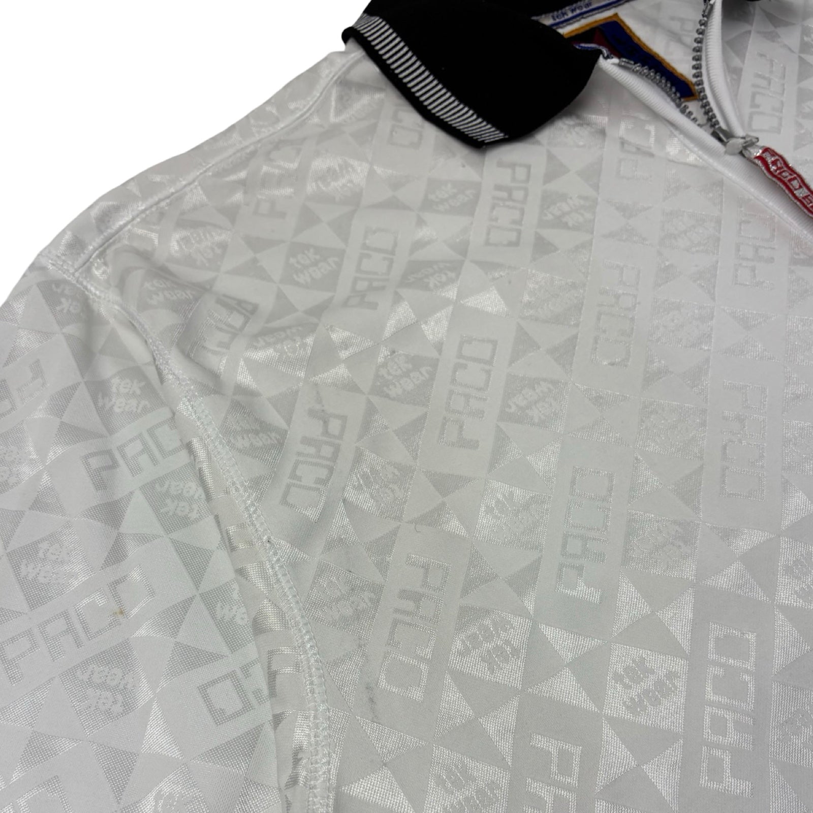 Vintage Paco Sport Tek-Wear 1/4 Zip Jersey White
