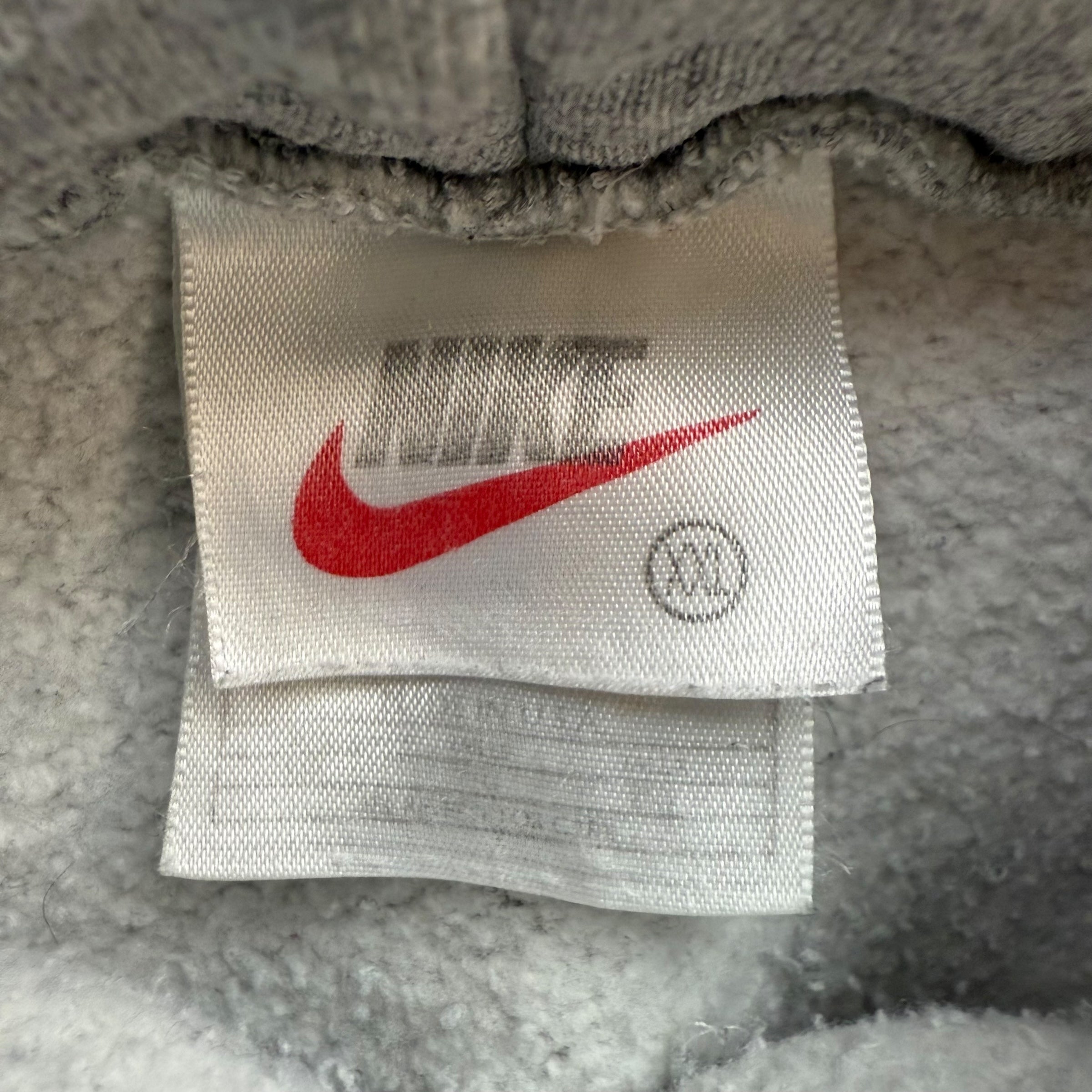 Vintage Nike Centre Swoosh Hoodie Grey