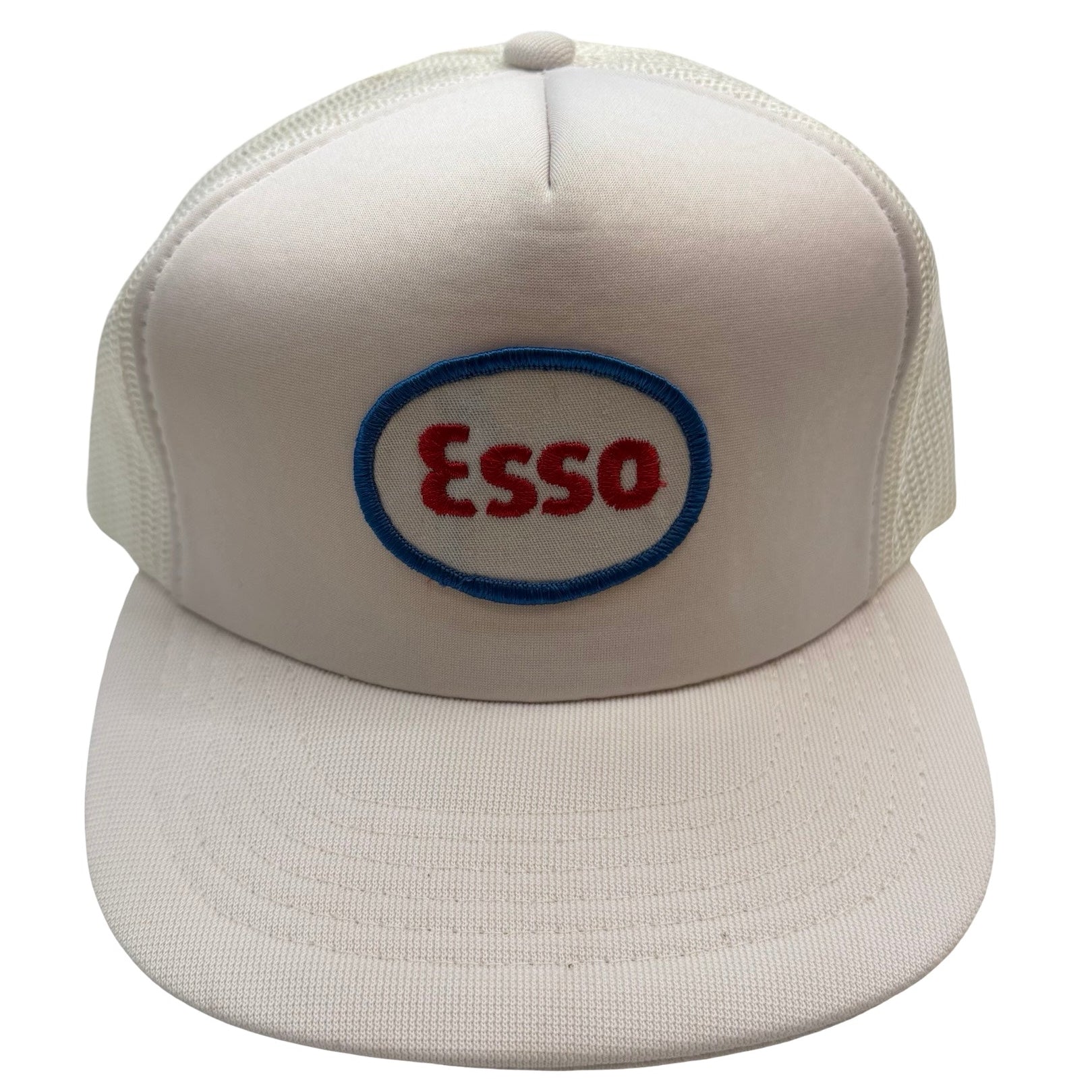 Vintage Esso Mesh Snapback Hat White